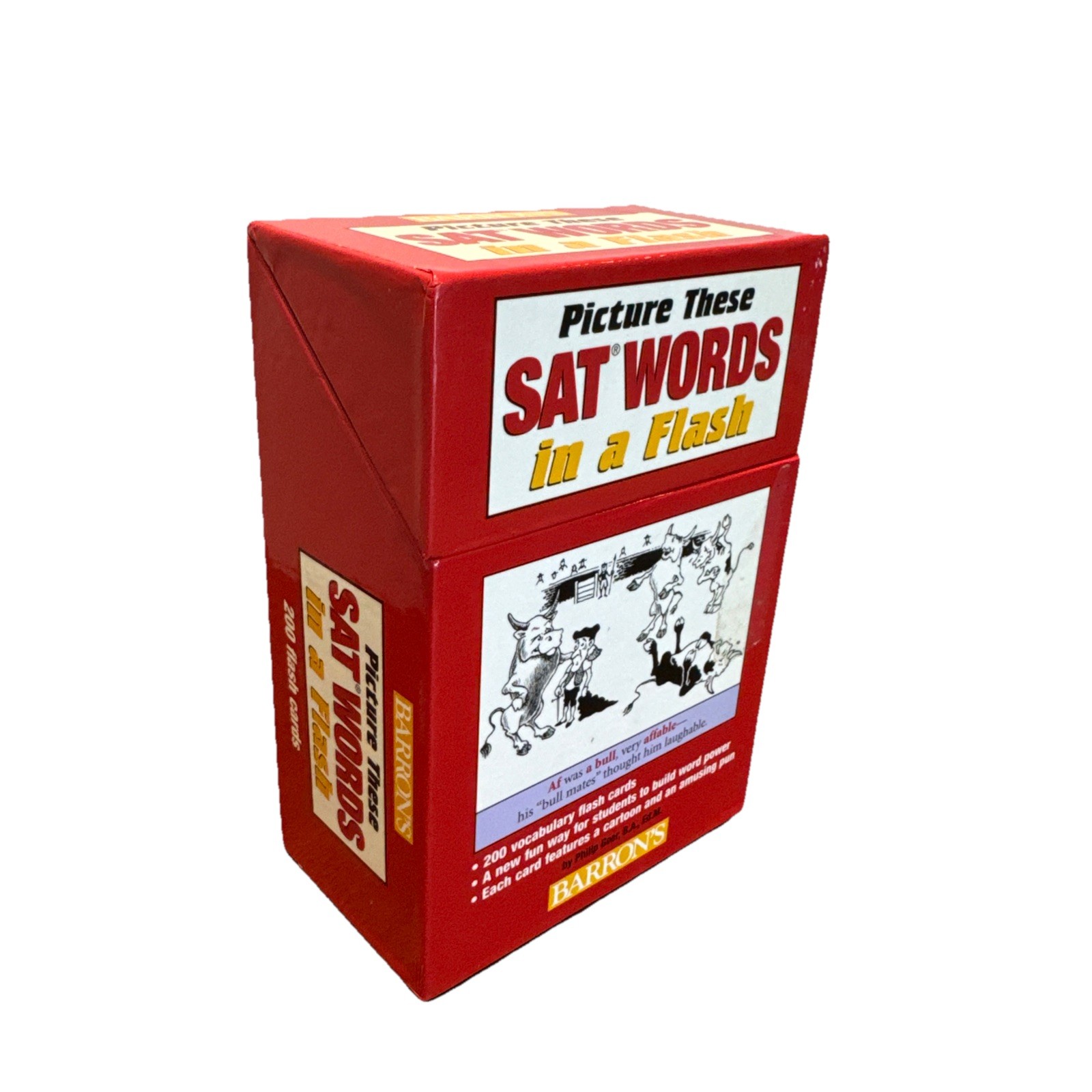 Picture These SAT Words in a Flash by Philip Geer (2006, Cards,Flash Cards)
