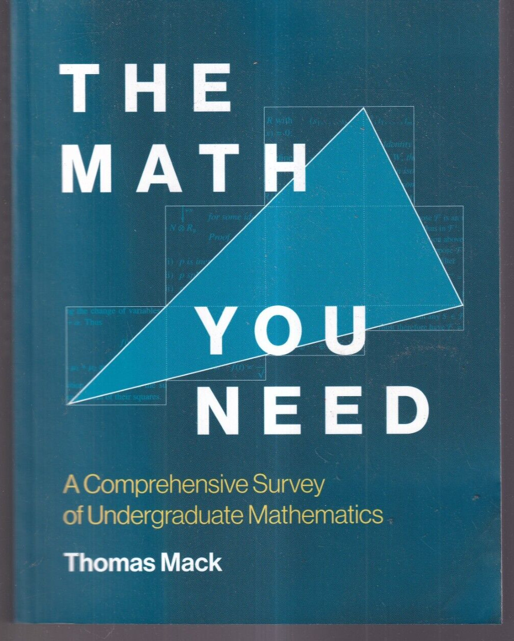 THE MATH YOU NEED: By Thomas Mack (2023 Trade Paperback){L8}