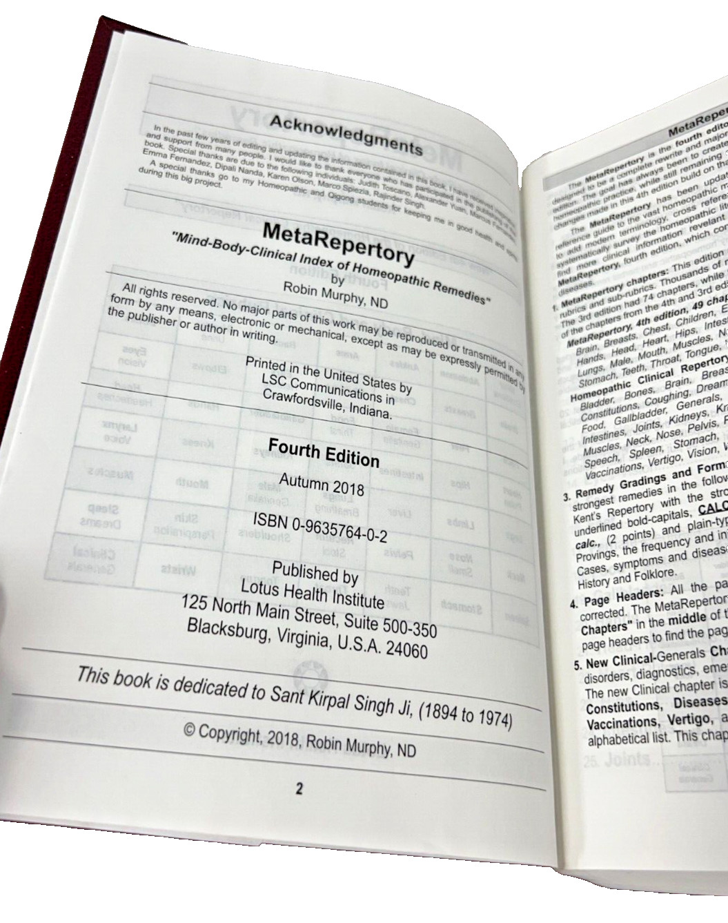 Meta Repertory Fourth Edition By Robert Murphy ND Index Of Homeopathic Remedies