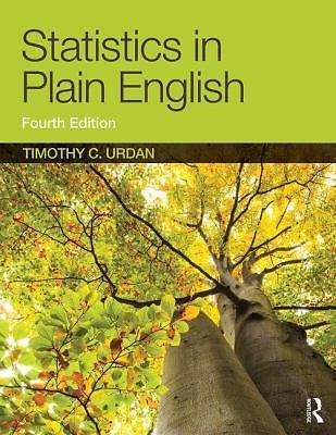 Statistics in Plain English by Timothy C. Urdan (2016, Trade Paperback)