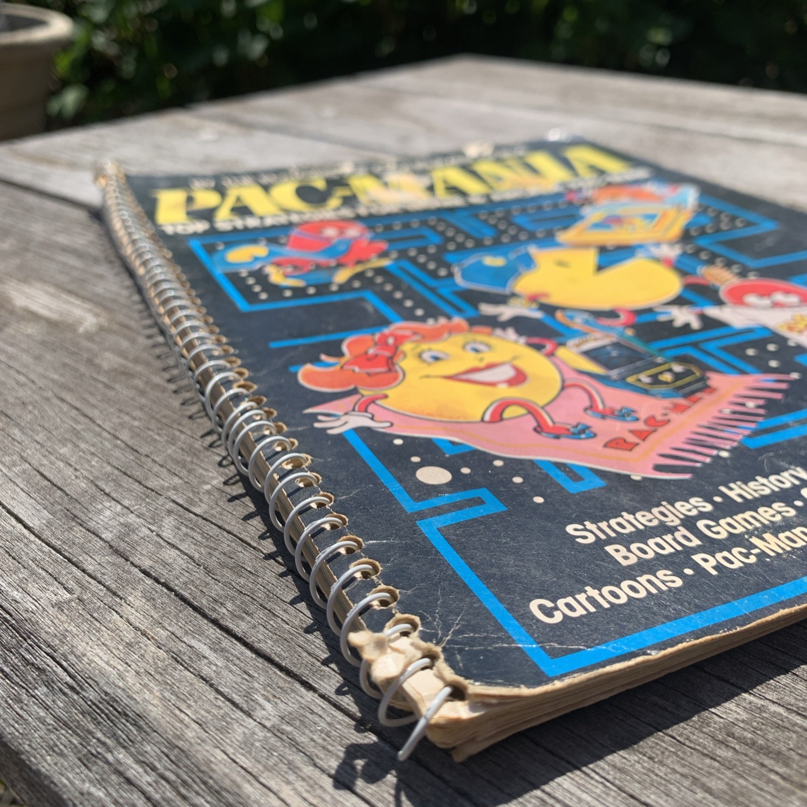 Pac-Mania 1982 Consumer Guide Spiral Book Vintage Arcade Pac-Man Strategies