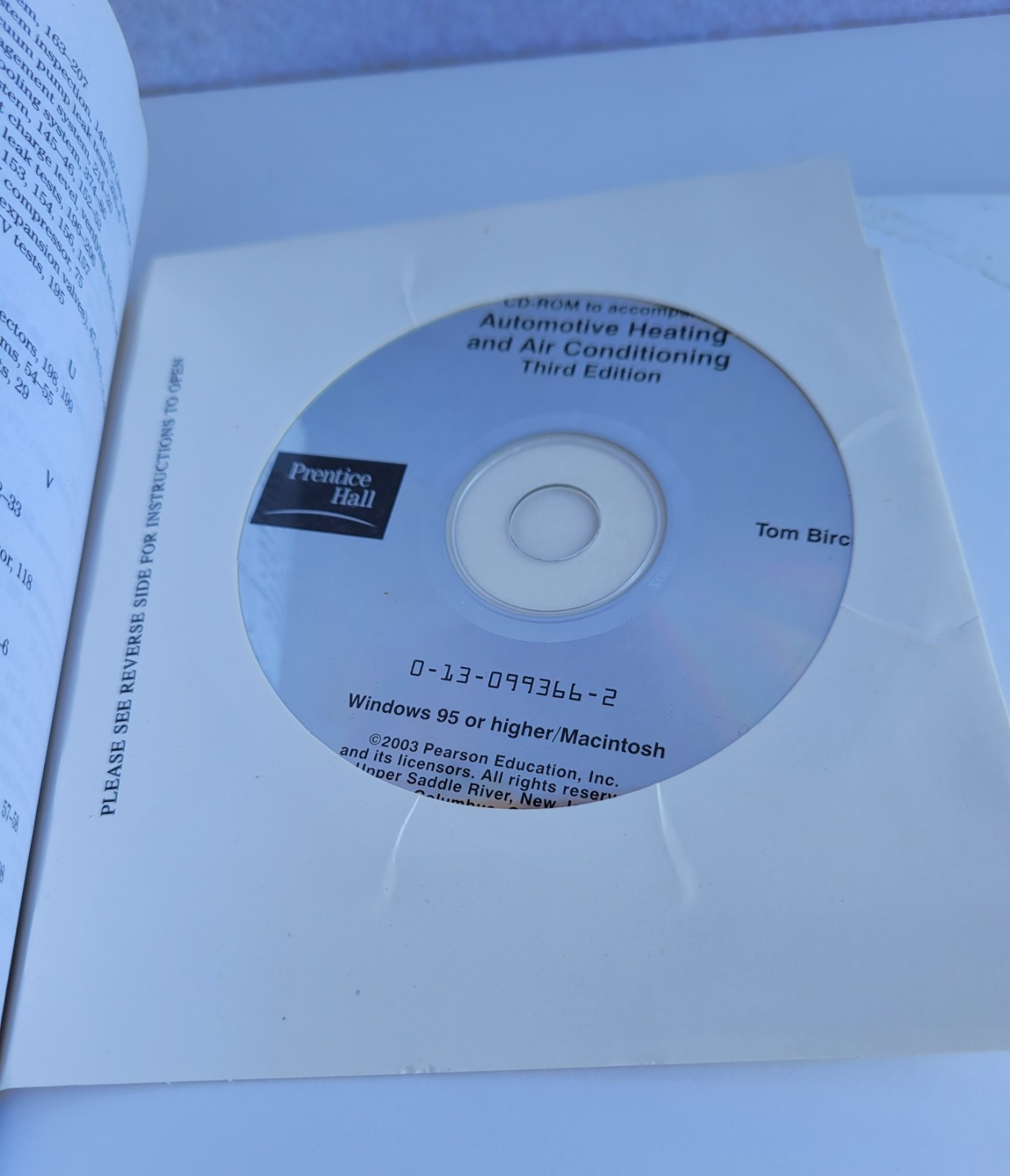 Automotive Heating & Air Conditioning Paperback & Text Tom 3rd Edition With CD