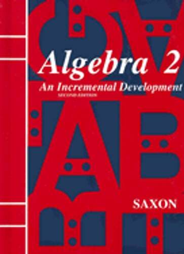 Algebra 2 by Jr. Saxon, John H: Used