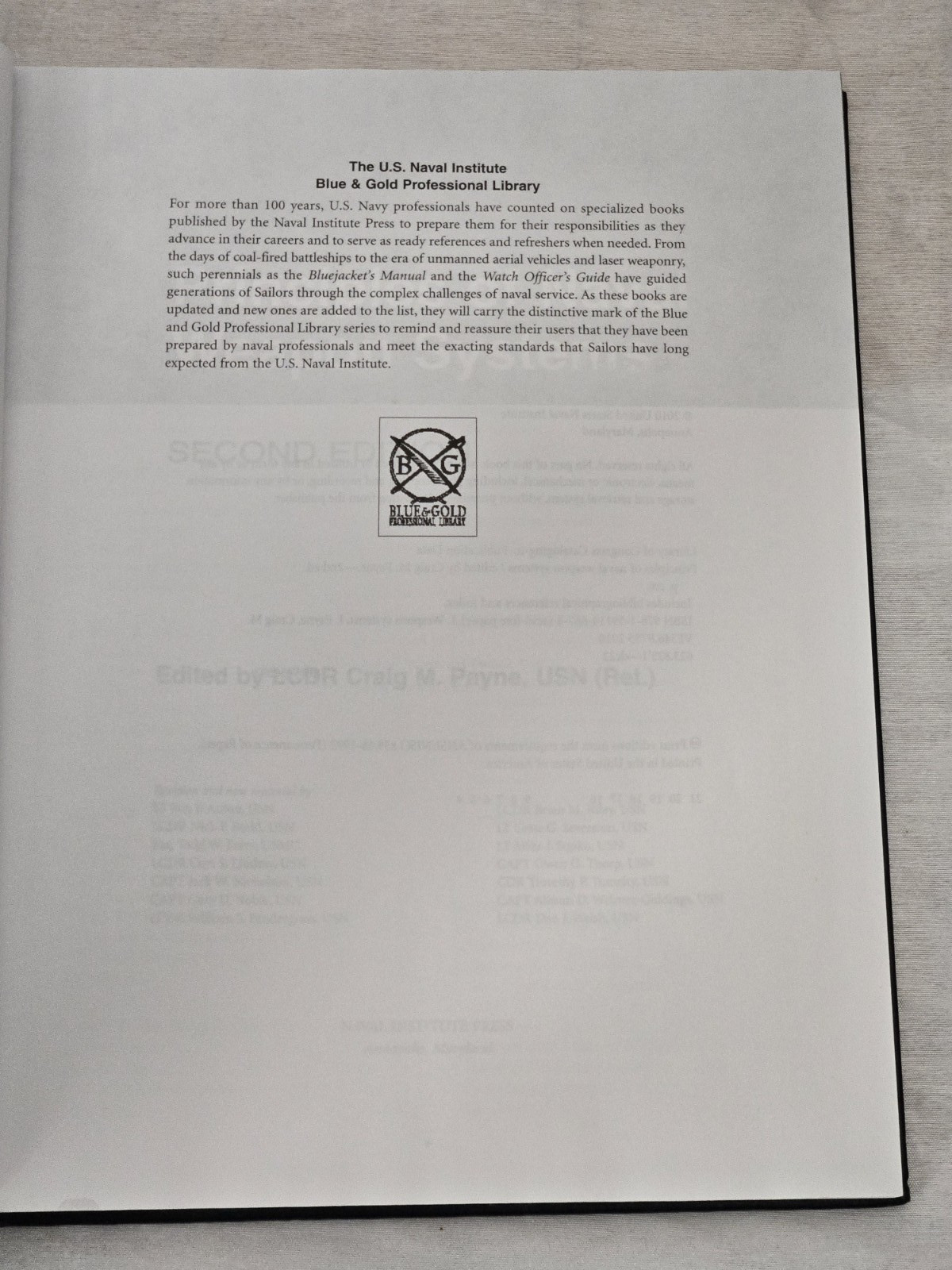 Principles of Naval Weapons Systems: – Hardcover, by Payne Craig – Very Good