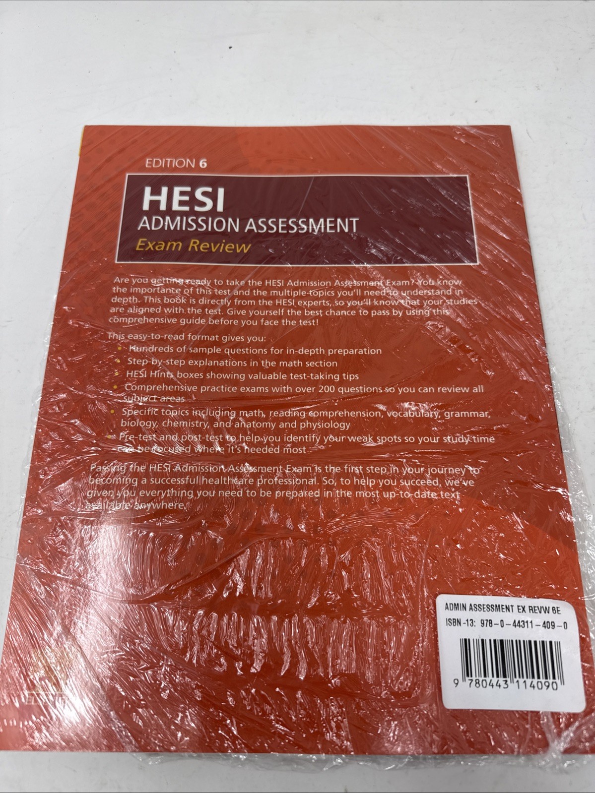 HESI Admission Assessment Exam Review. Edition 6. New W/ Code
