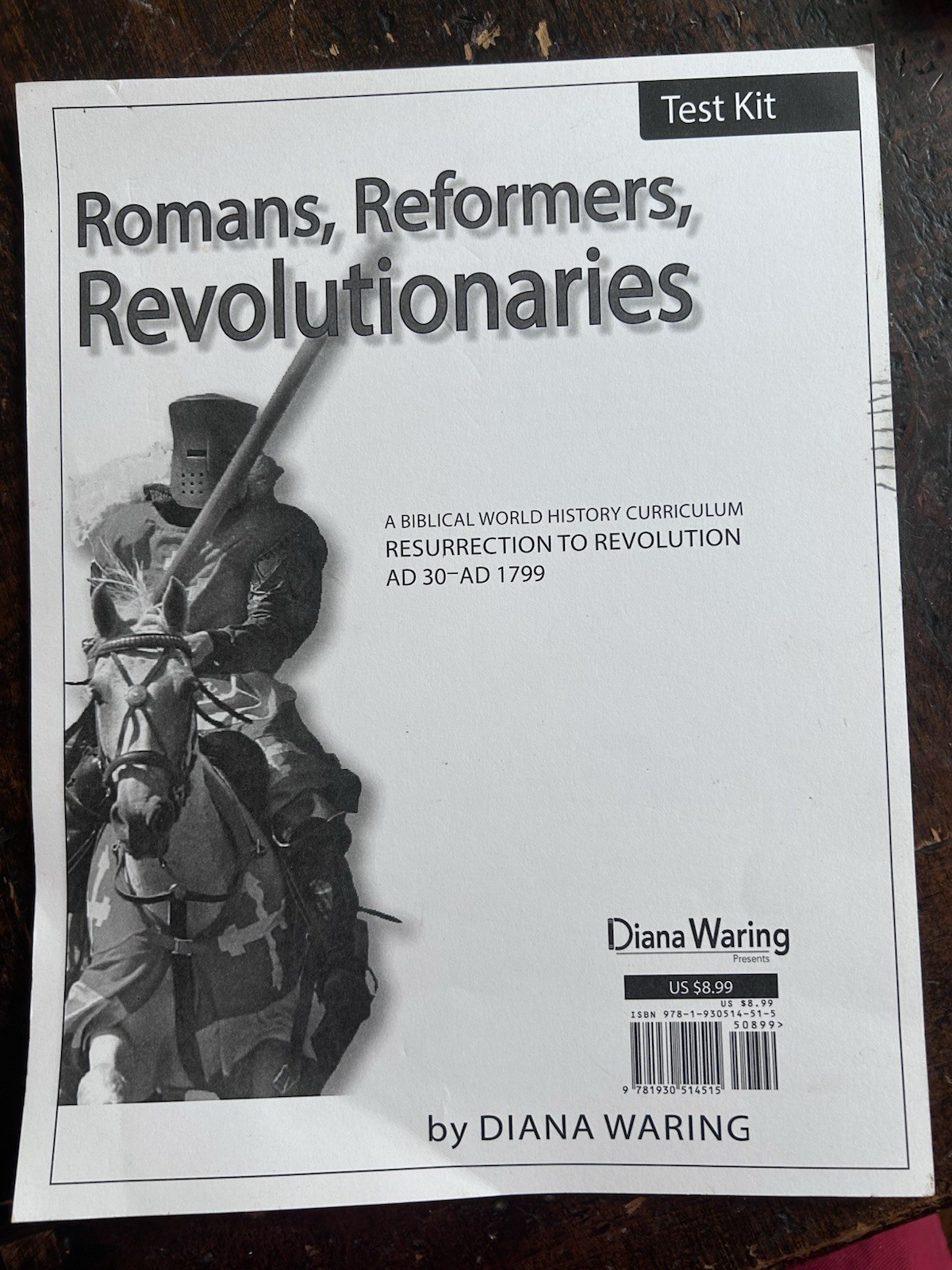 Romans, Reformers, Revolutionaries Test kit