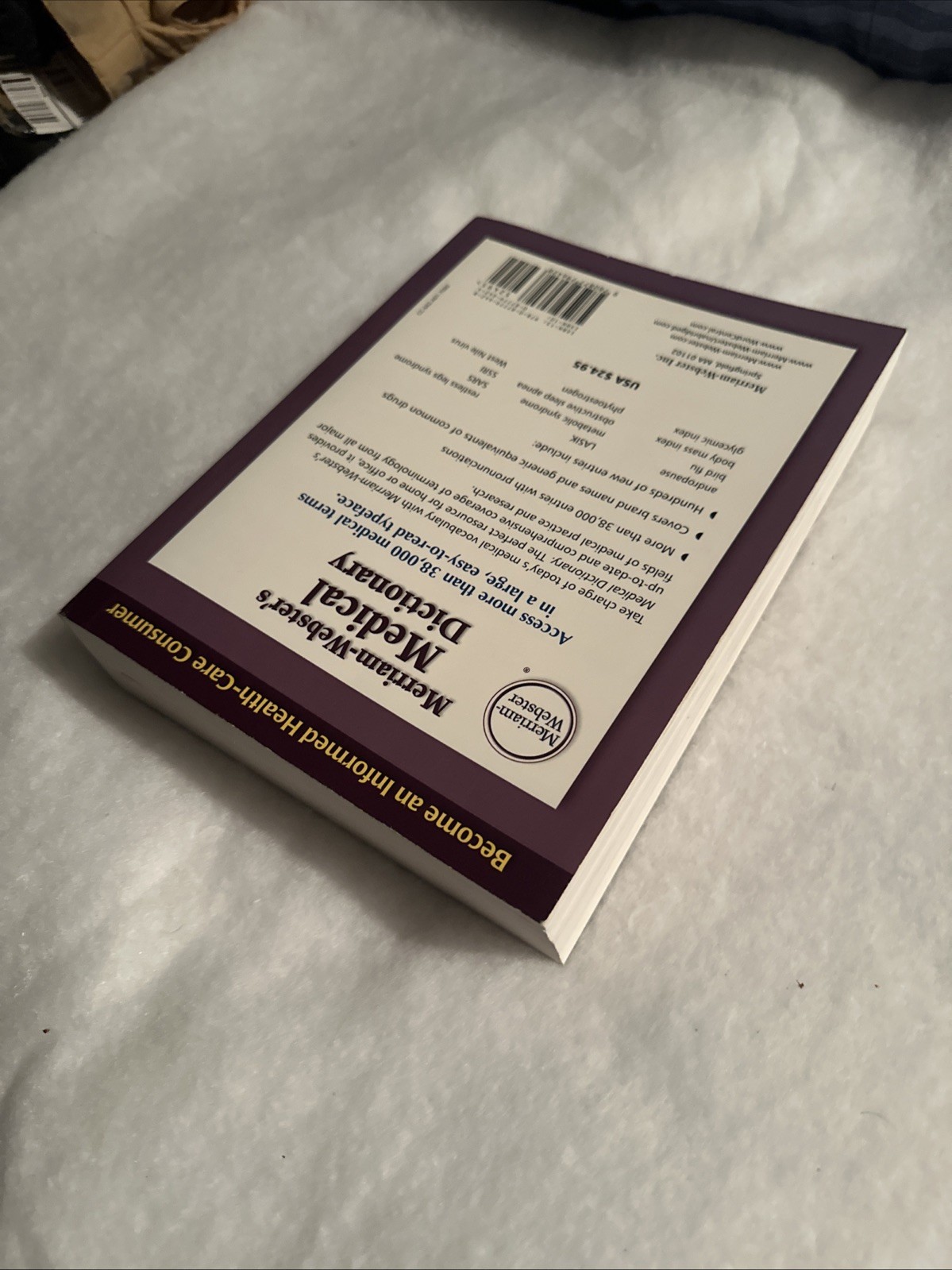 Merriam-webster’s Medical Dictionary – Mass Market Paperback – GOOD