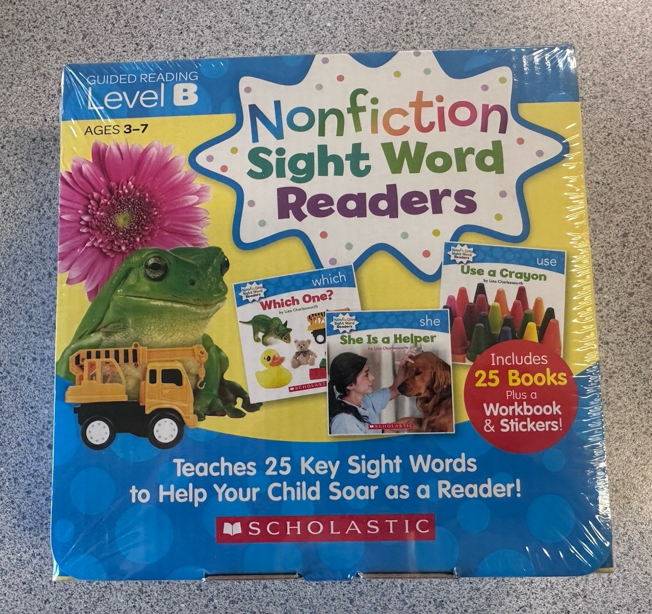 New In Box Scholastic Nonfiction Sight Word Readers Parent Pack Level B