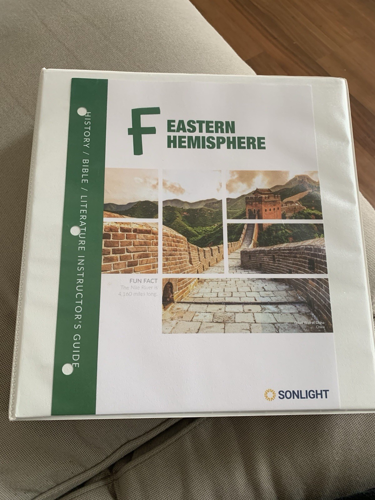 Sonlight 5 Day Instructor’s Guide Eastern hemisphere Unit F History/Bible/Lit