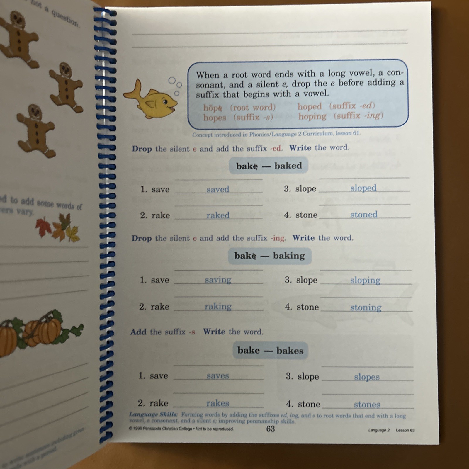 A Beka Teacher Key Seatwork Text Language Grade 2 Third Edition ~ Abeka Book