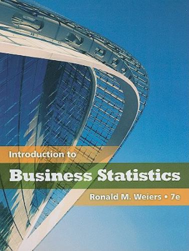 Introduction to Business Statistics Hardcover Textbook 7e