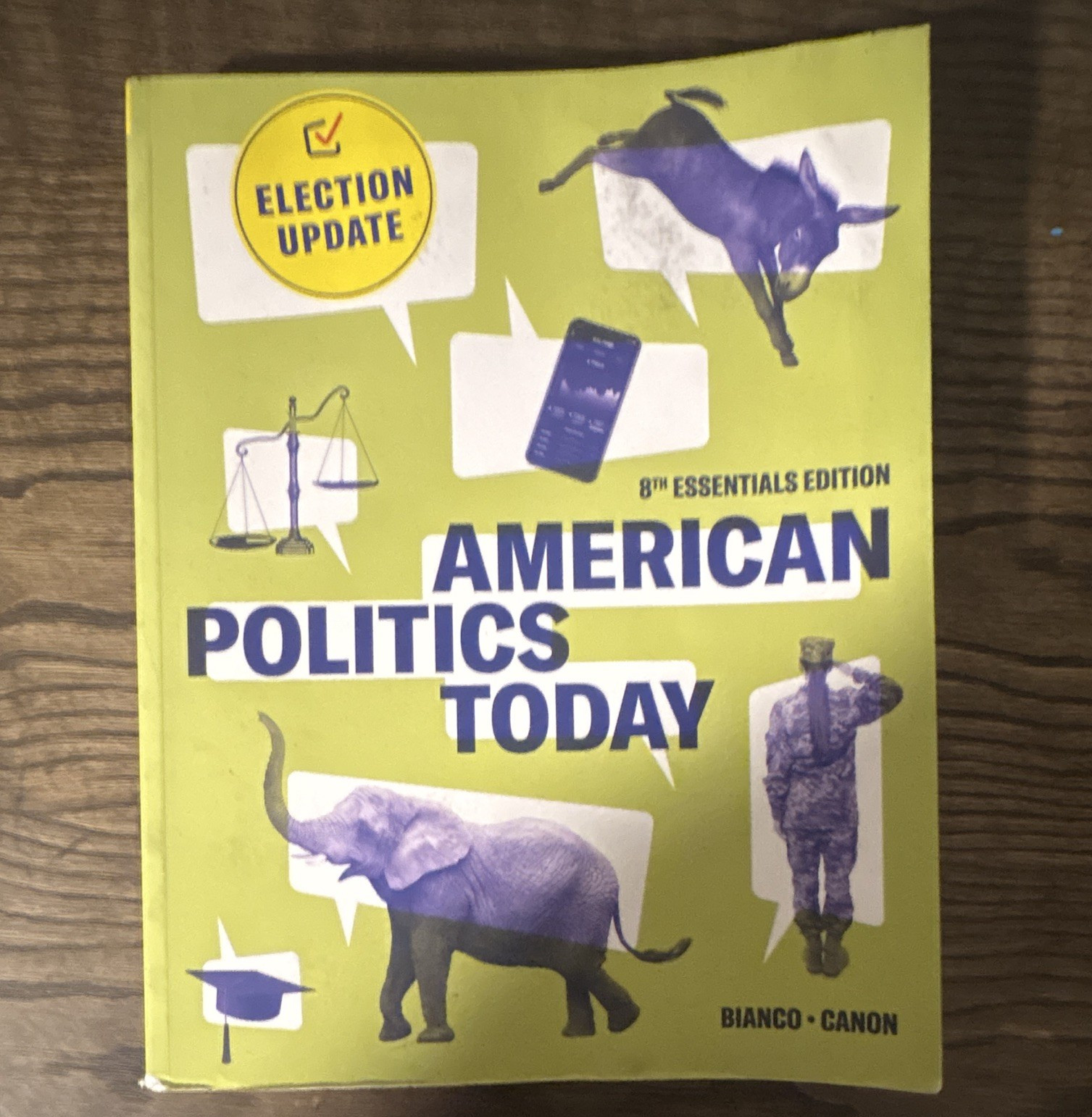 American Politics Today Election Update 8th Essentials Ed PB 2024 Bianco Canon