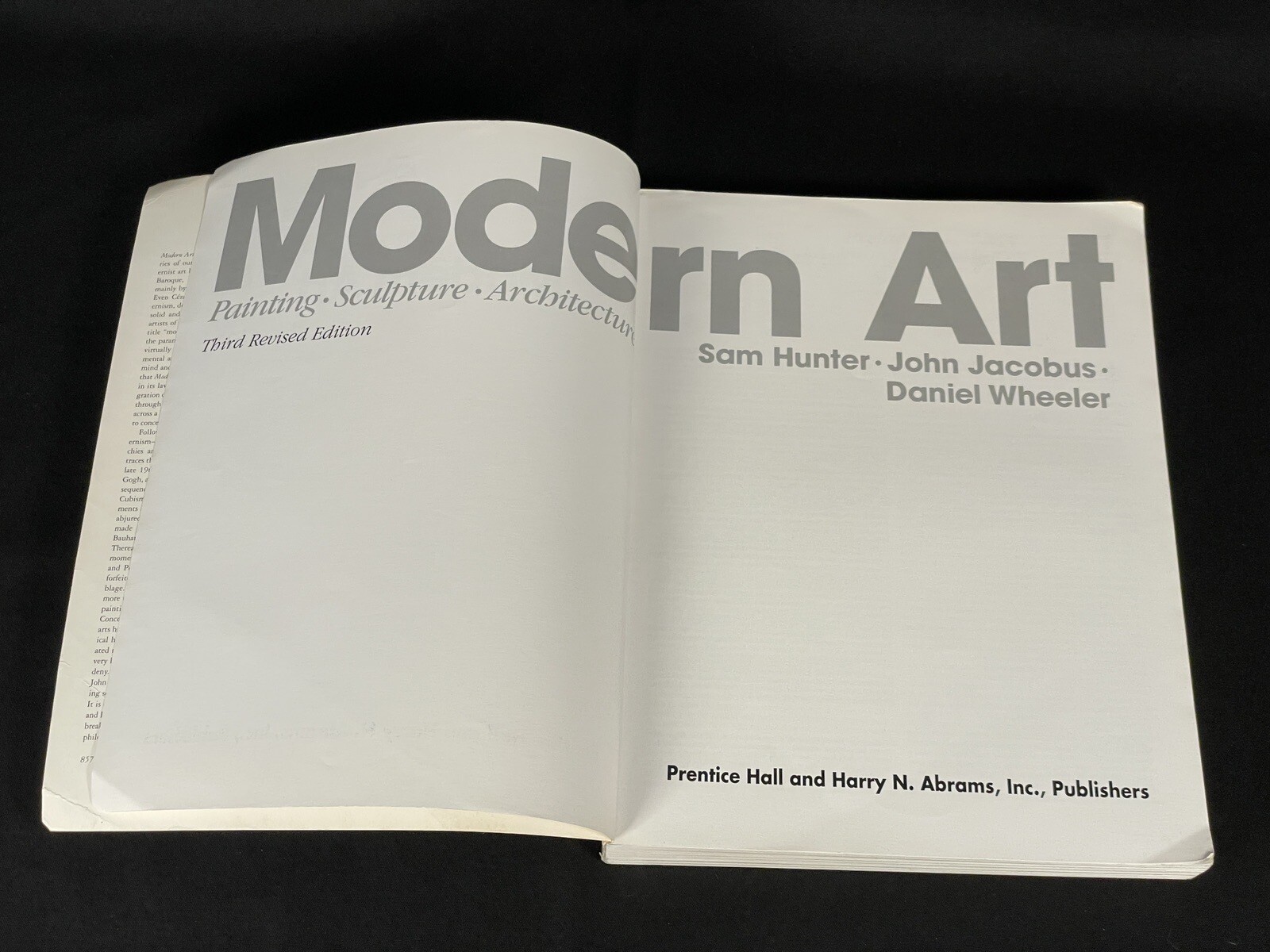 MODERN ART by John Jacobus, Sam Hunter & Daniel Wheeler 3rd Edition 448Pages