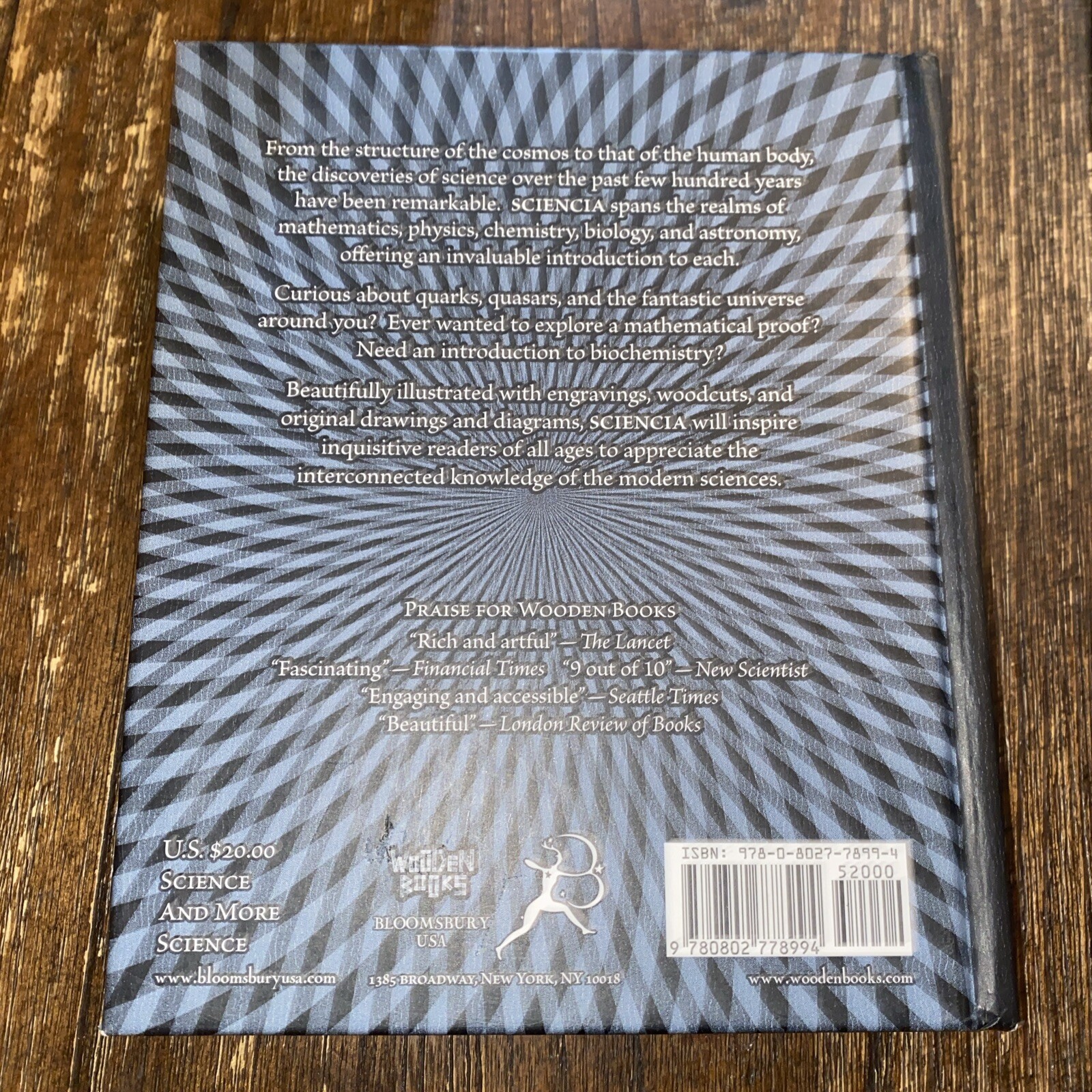 Wooden Bks.: Sciencia : Mathematics, Physics, Chemistry, Biology, Astronomy VG