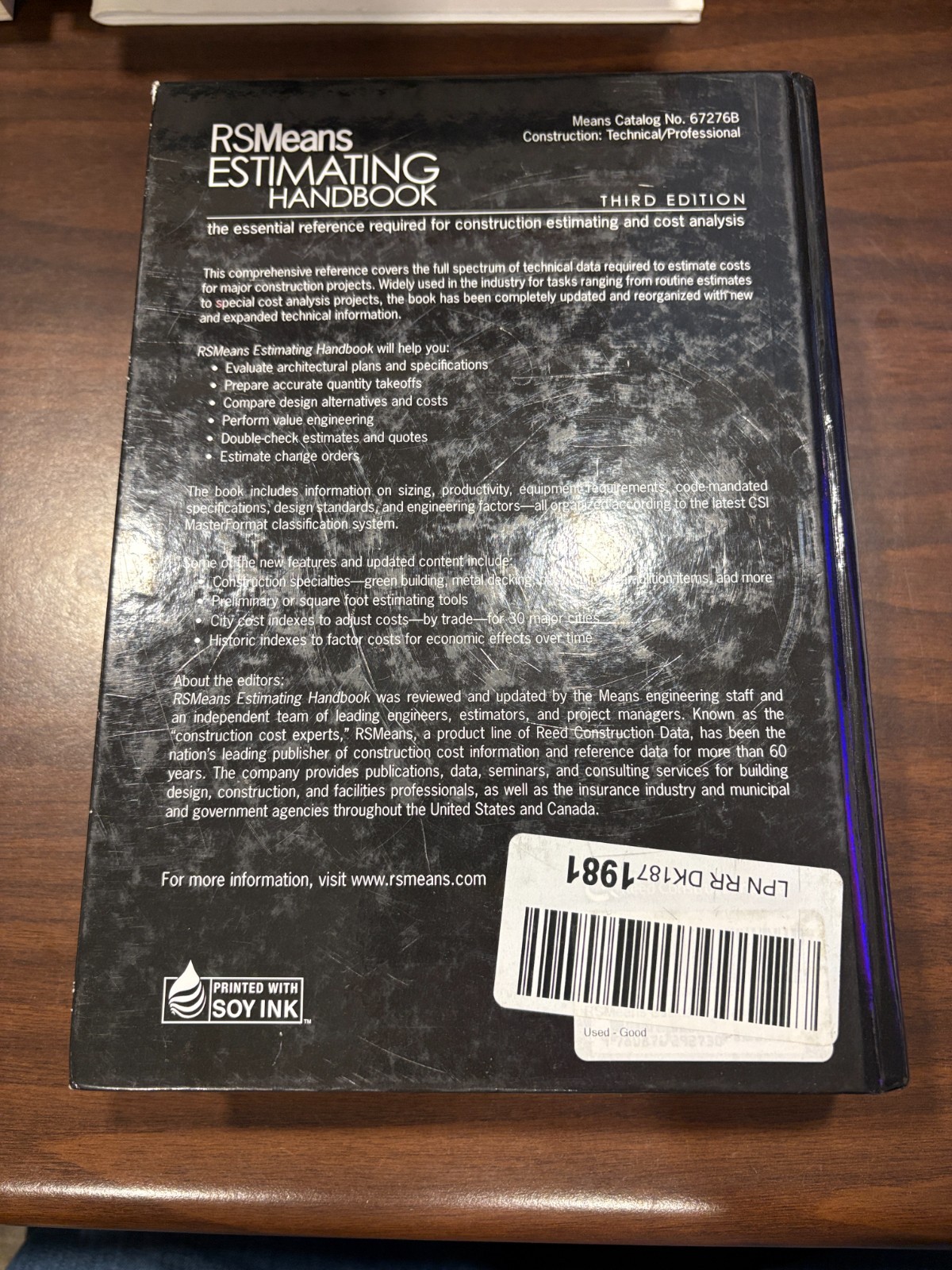 Rsmeans Ser.: RSMeans Estimating Handbook by RSMeans (2009, Hardcover)