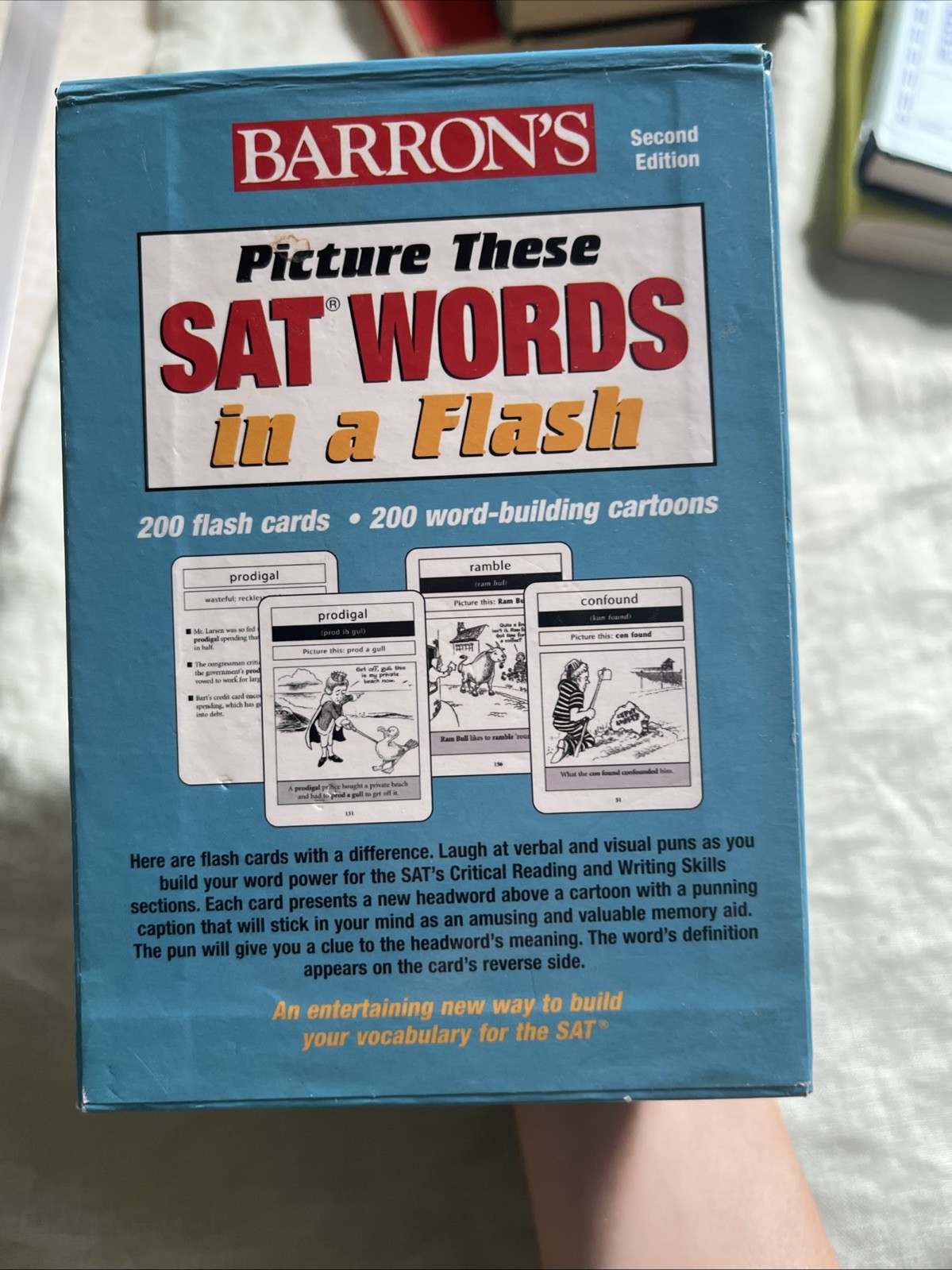 Picture These SAT Words in a Flash by Philip Geer (2010, Cards, Flash Cards)