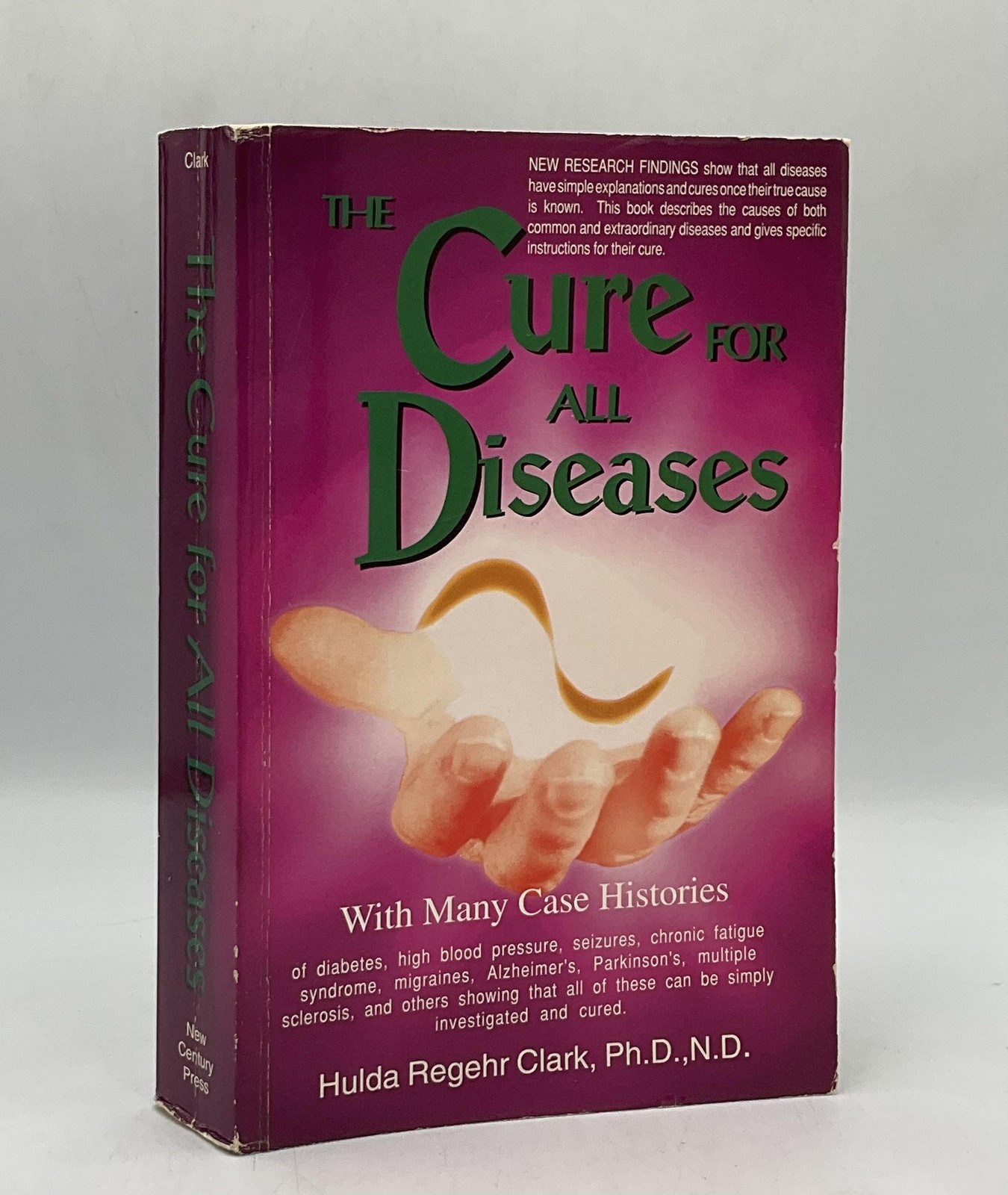 Vintage The Cure For All Diseases With Many Case Histories Clark Purple PB