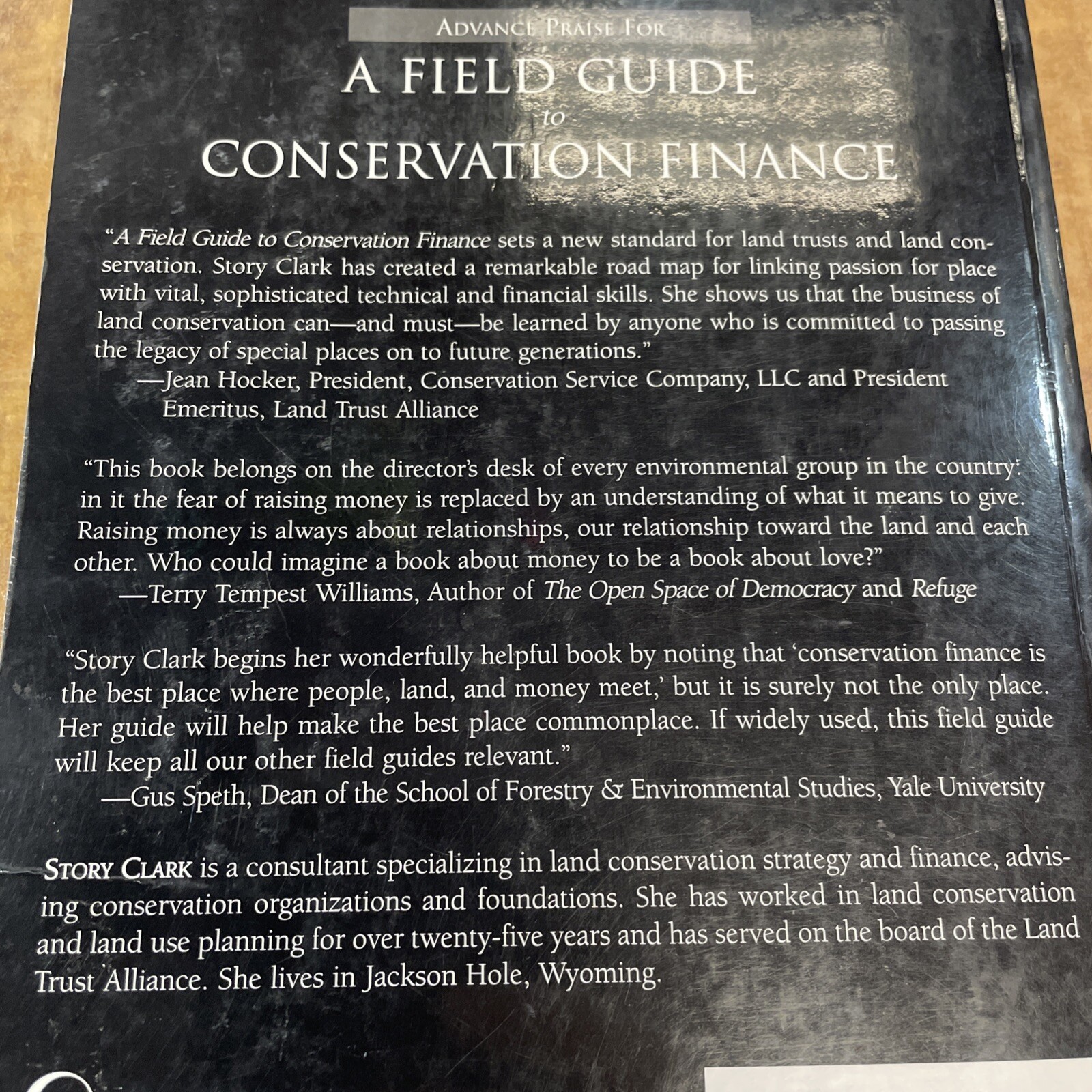 A FIELD GUIDE TO CONSERVATION FINANCE By Story Clark **Mint Condition**