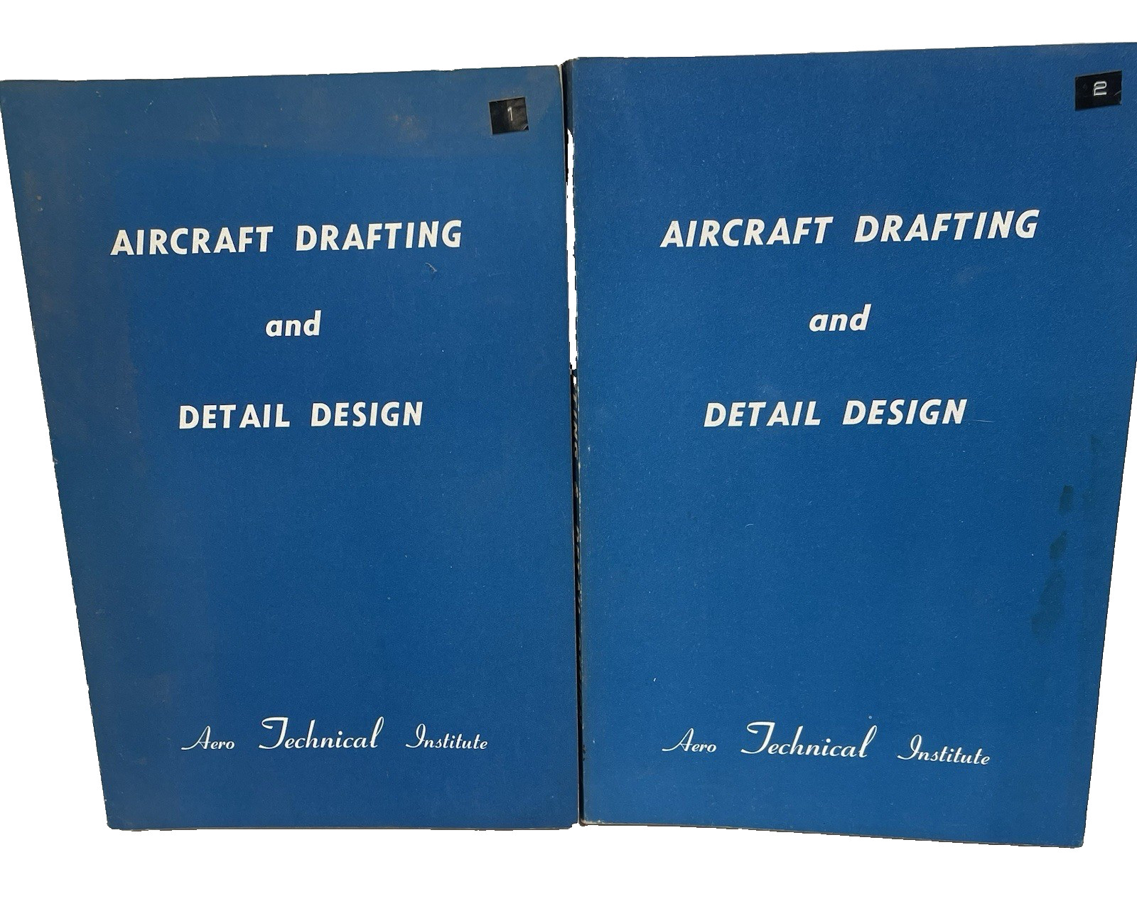 Aero Technical Institute Aircraft Drafting and Detail Design Two Book Set 1958