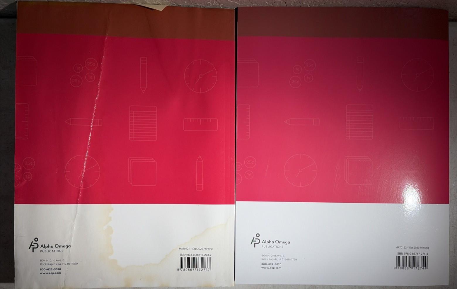 AOP Lifepac Math Homeschool Curriculum Kit 1st Grade Book (Missing Unit 1)