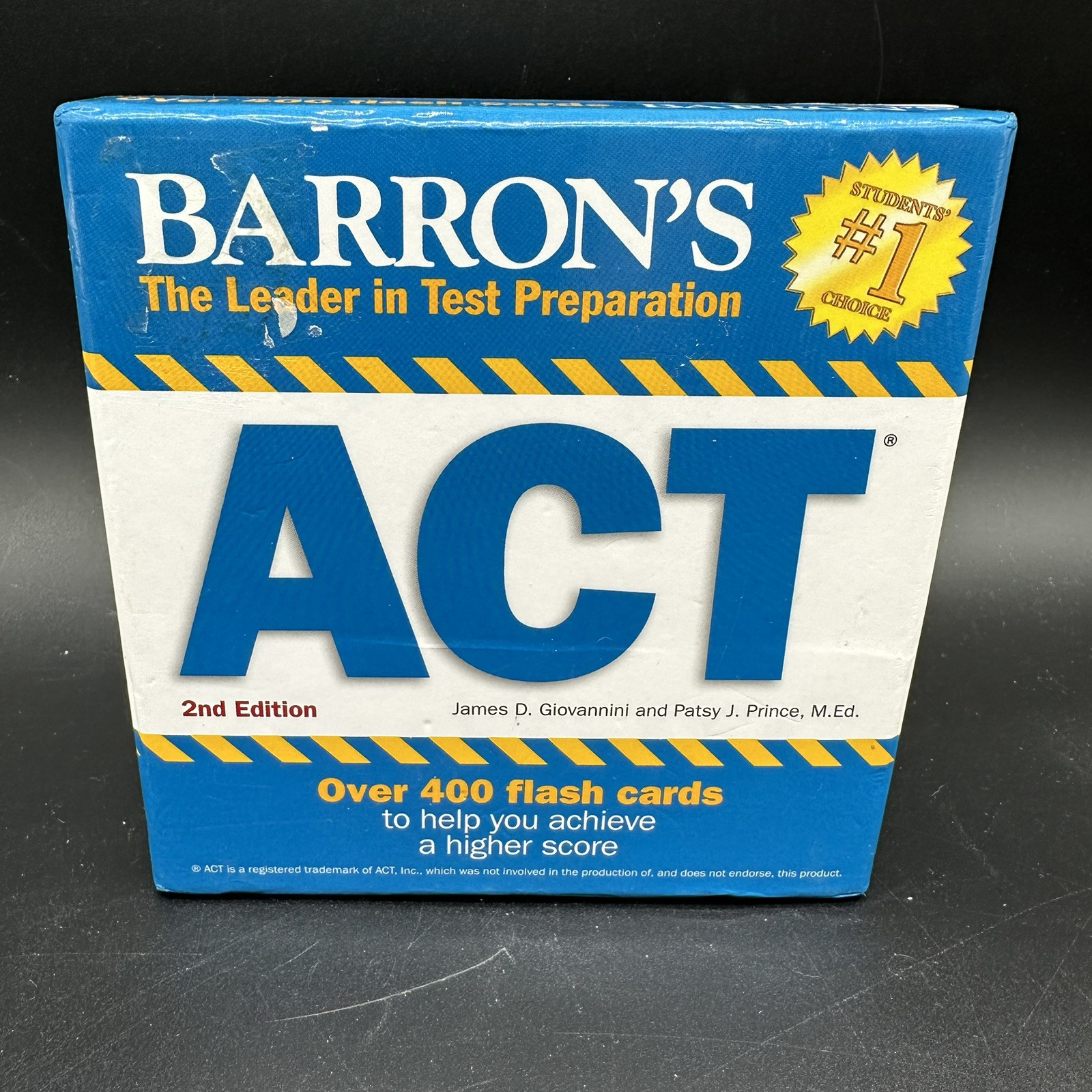 Barron’s ACT 400+ Flash Cards Study Aid Test Prep Get Higher Score 2nd Edition.