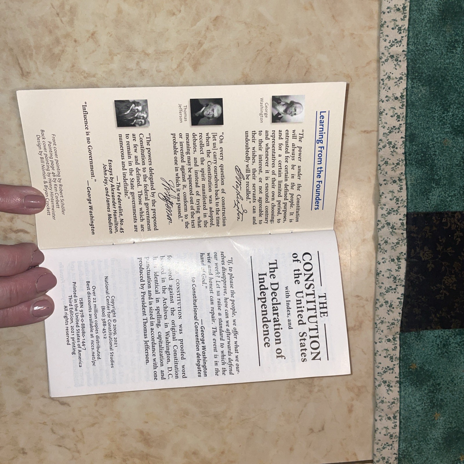Constitution of the United States: W/ the Declaration of Independence by Madison