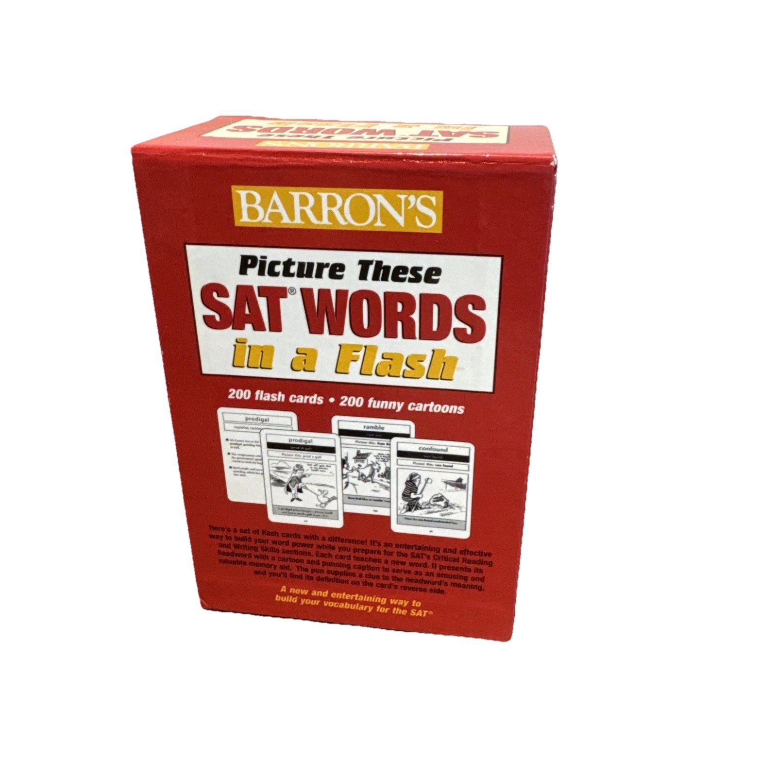 Picture These SAT Words in a Flash by Philip Geer (2006, Cards,Flash Cards)