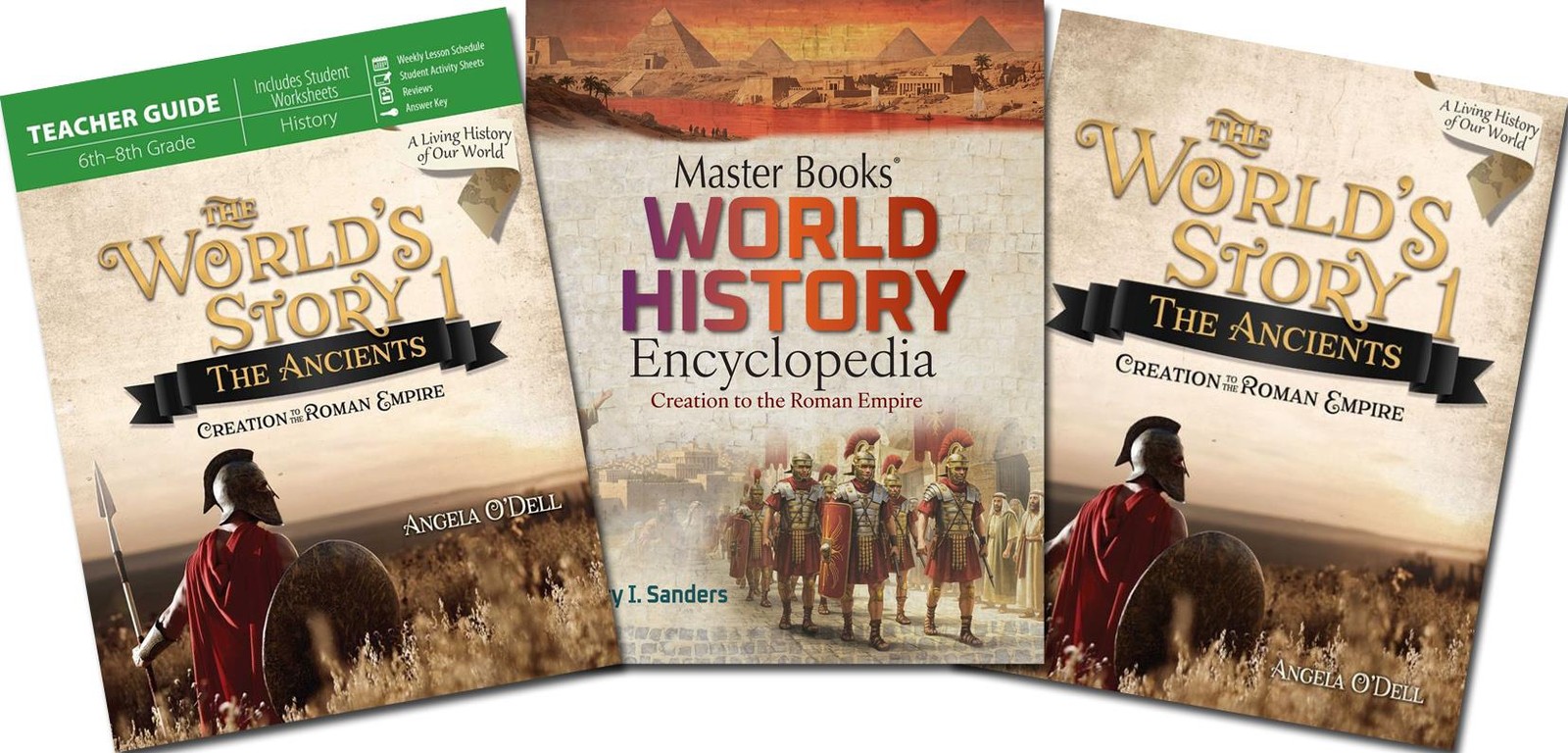 New Master Books WORLD’S STORY 1 Curriculum Set of 3: Text Teacher Encyclopedia