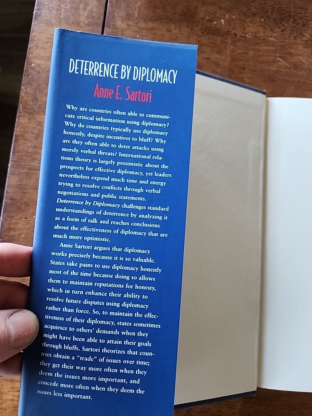 Deterrence by Diplomacy by Anne E. Sartori