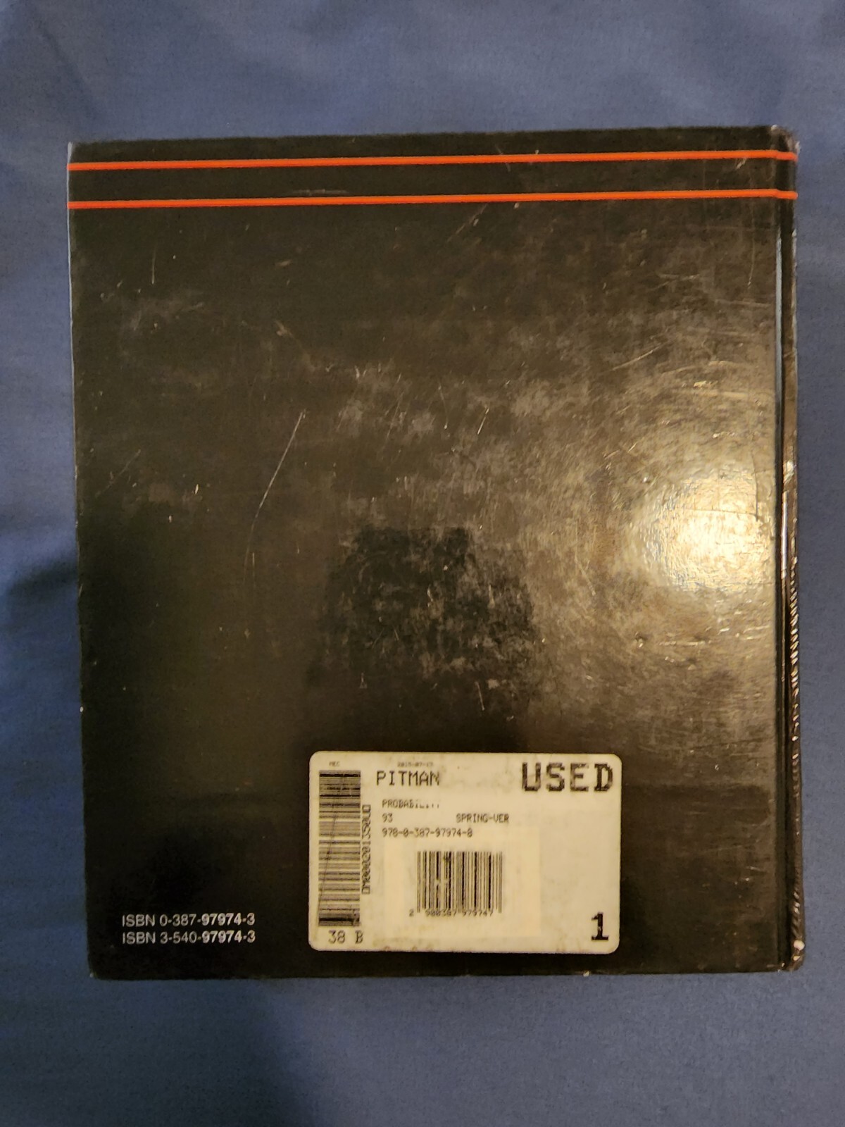 Springer Texts in Statistics Ser.: Probability by Jim Pitman (1993, Hardcover)