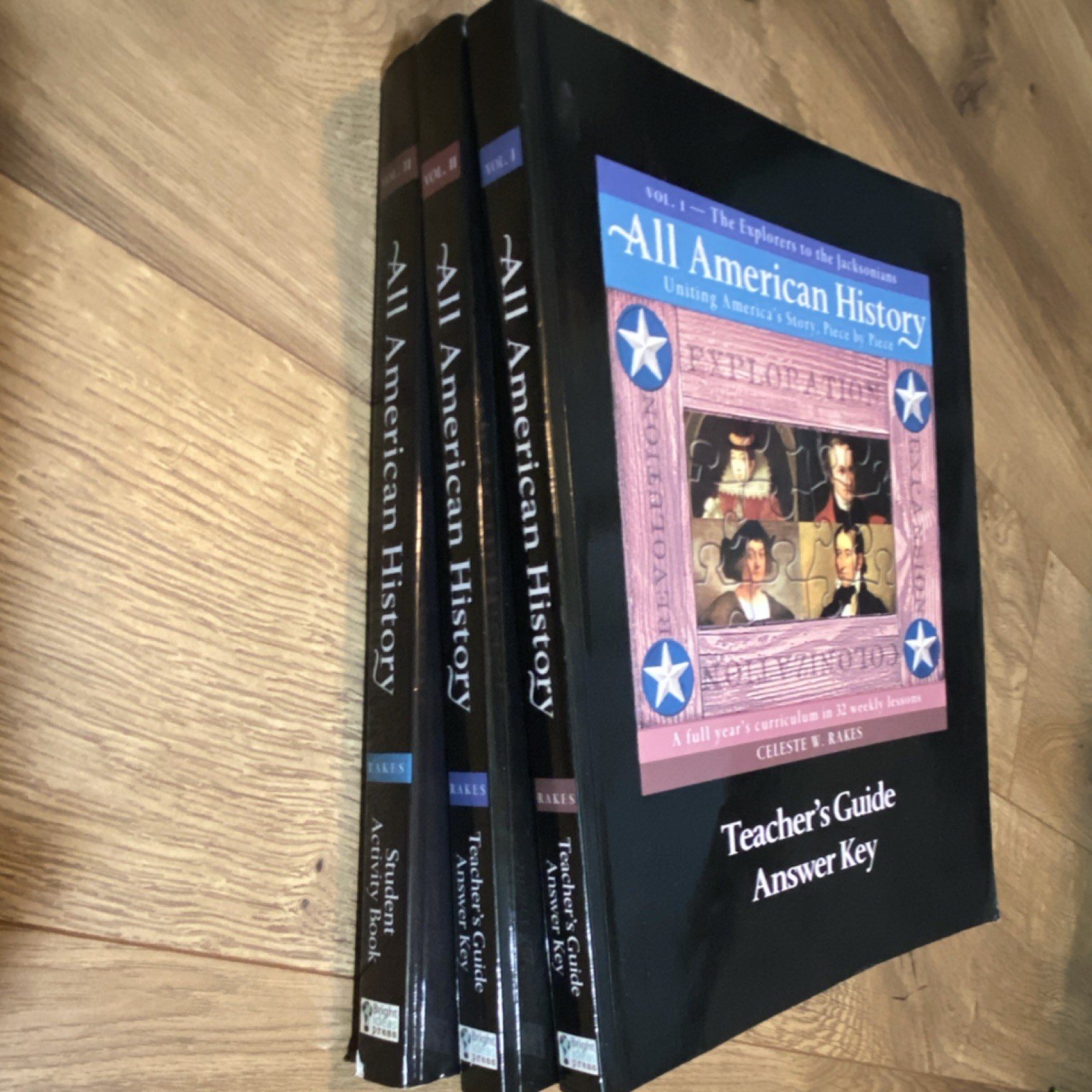 Homeschool All American History TWO COMPLETE SETS ! vol. 1 & 2
