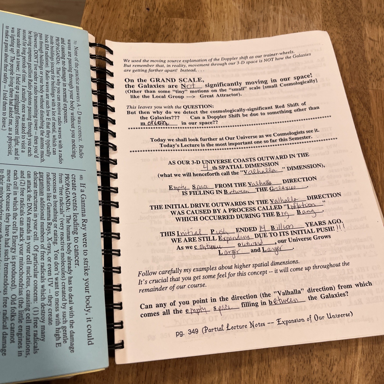Cosmos Physics 304 Dr. Stone Brusca Textbook VERY RARE Cosmic Essays 518 Pages￼