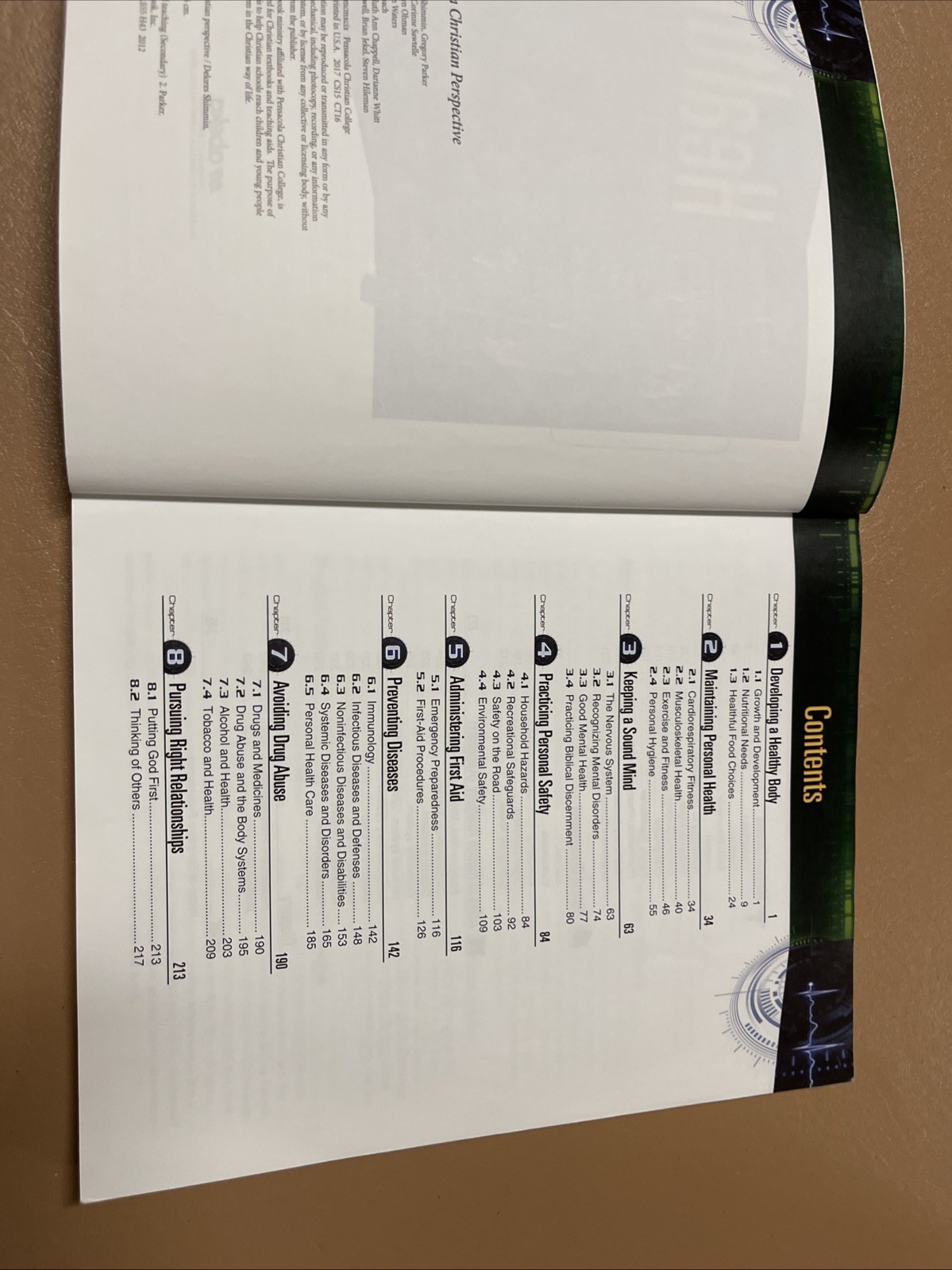 #4 Abeka Health In Christian Perspective 8th Grade Student Textbook