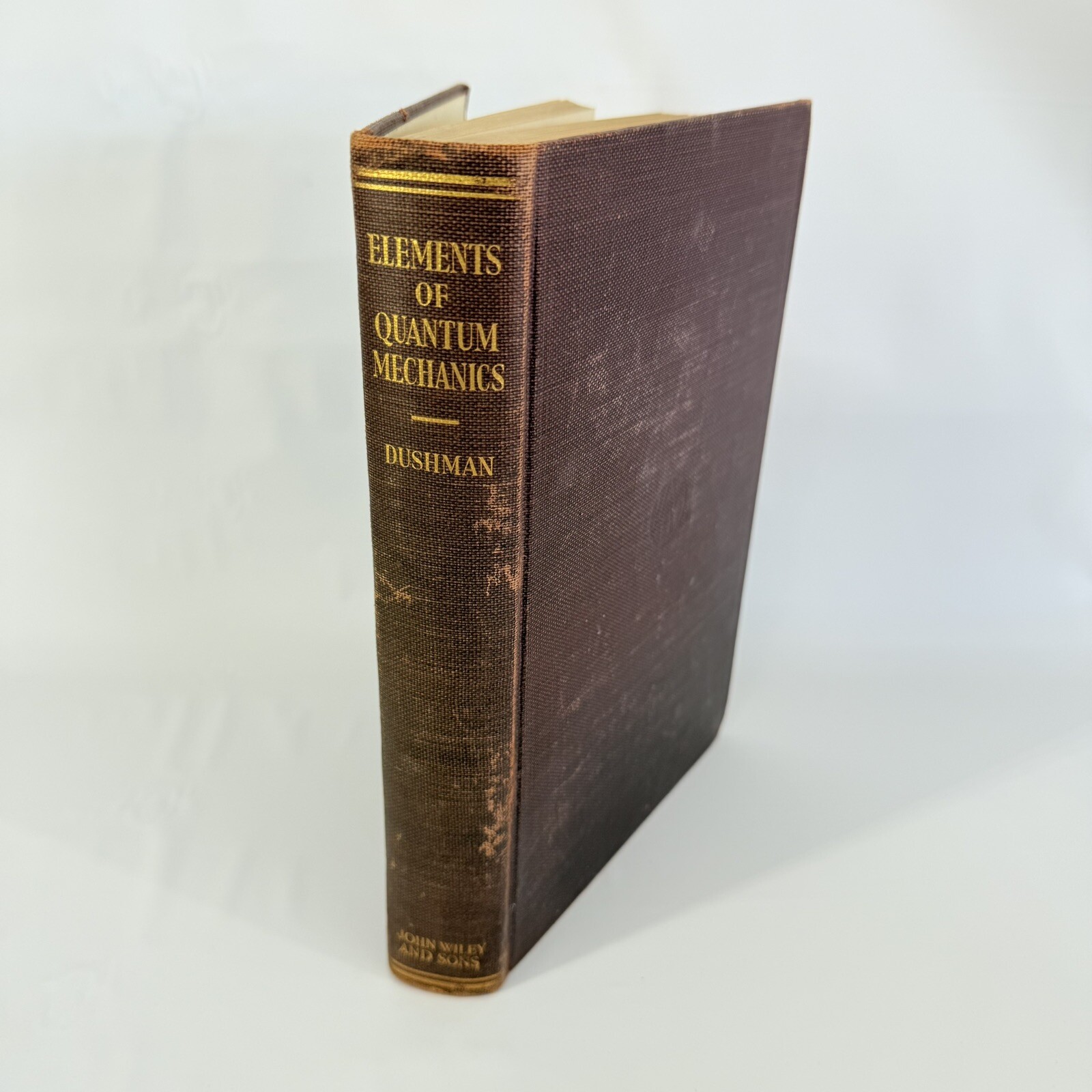 The Elements of Quantum Mechanics by Saul Dushman, John Wiley HC 1938