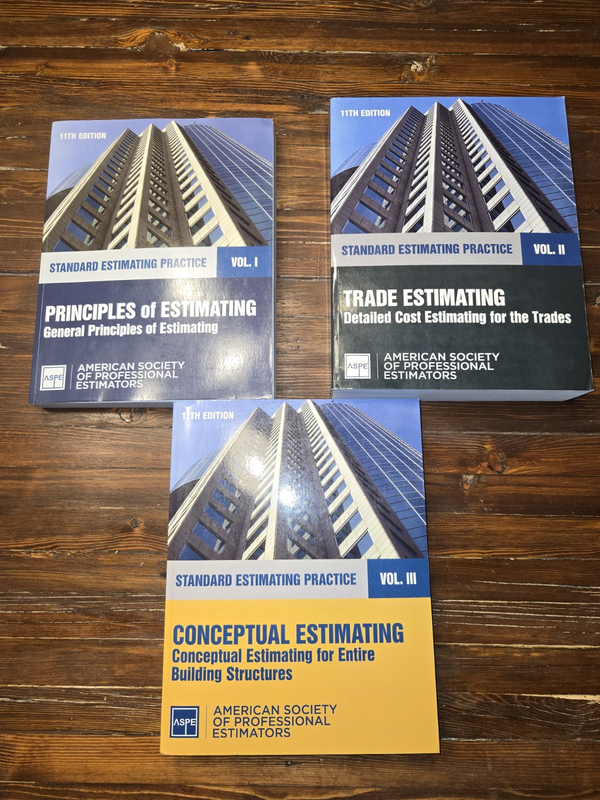 Standard Estimating Practice 11th Edition Vol I, II, III – ASPE Complete Set