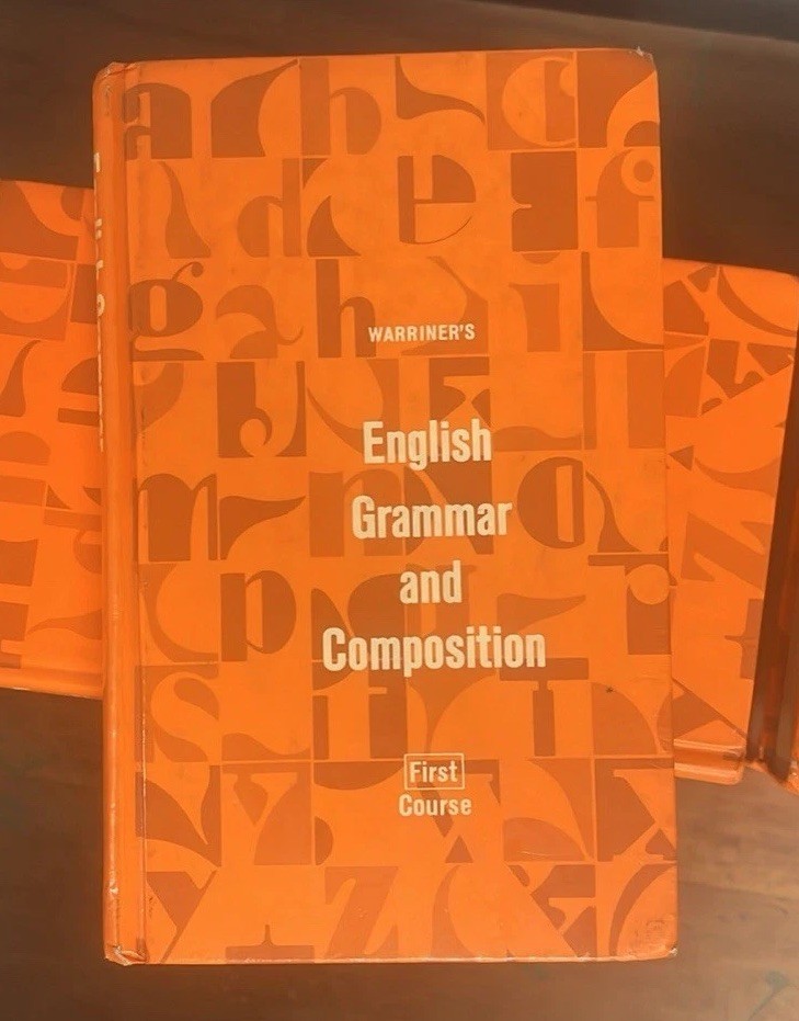 Warriner’s English Grammar And Composition First Course 1973 Hardcover Vintage