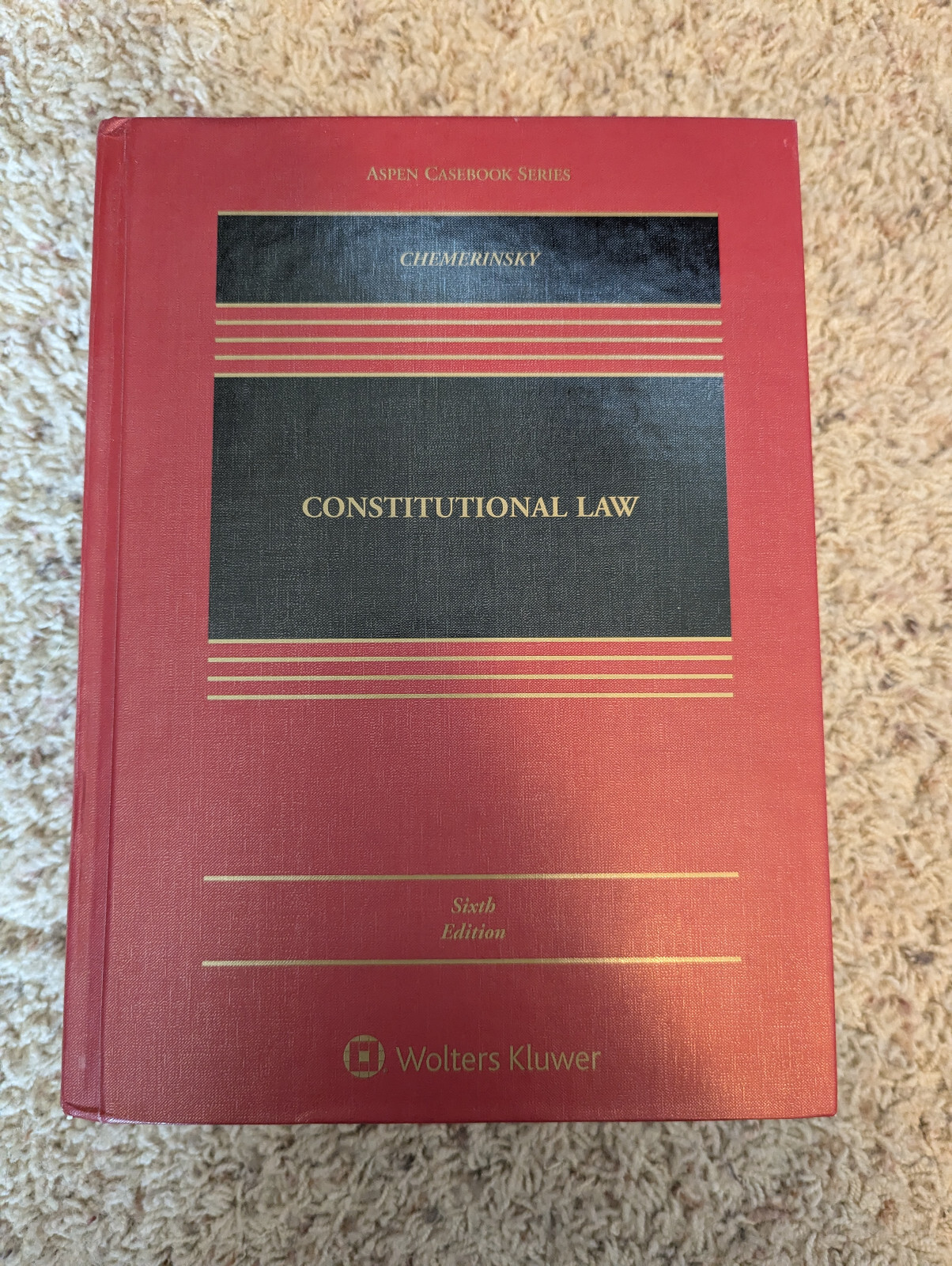 Aspen Casebook Ser.: Constitutional Law by Erwin Chemerinsky (2019, Book, Other)