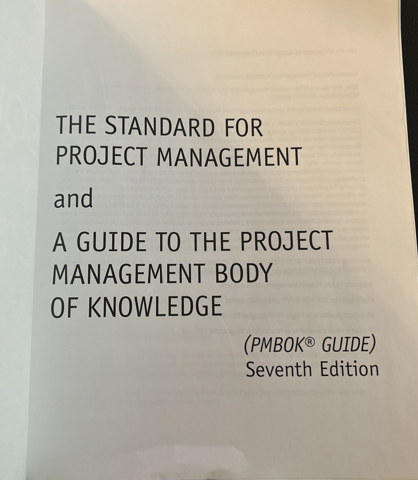 A Guide to the Project Management Body of Knowledge (PMBOK® Guide) – 7th Edition
