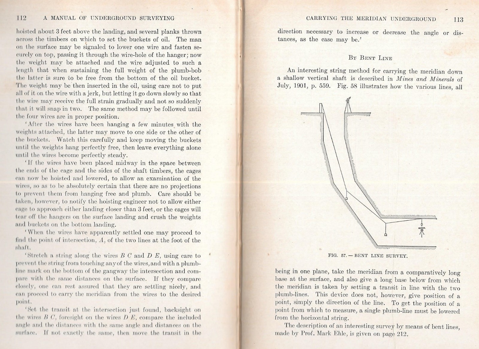 “MANUAL OF UNDERGROUND SURVEYING” by L. W. Trumbull – 1910