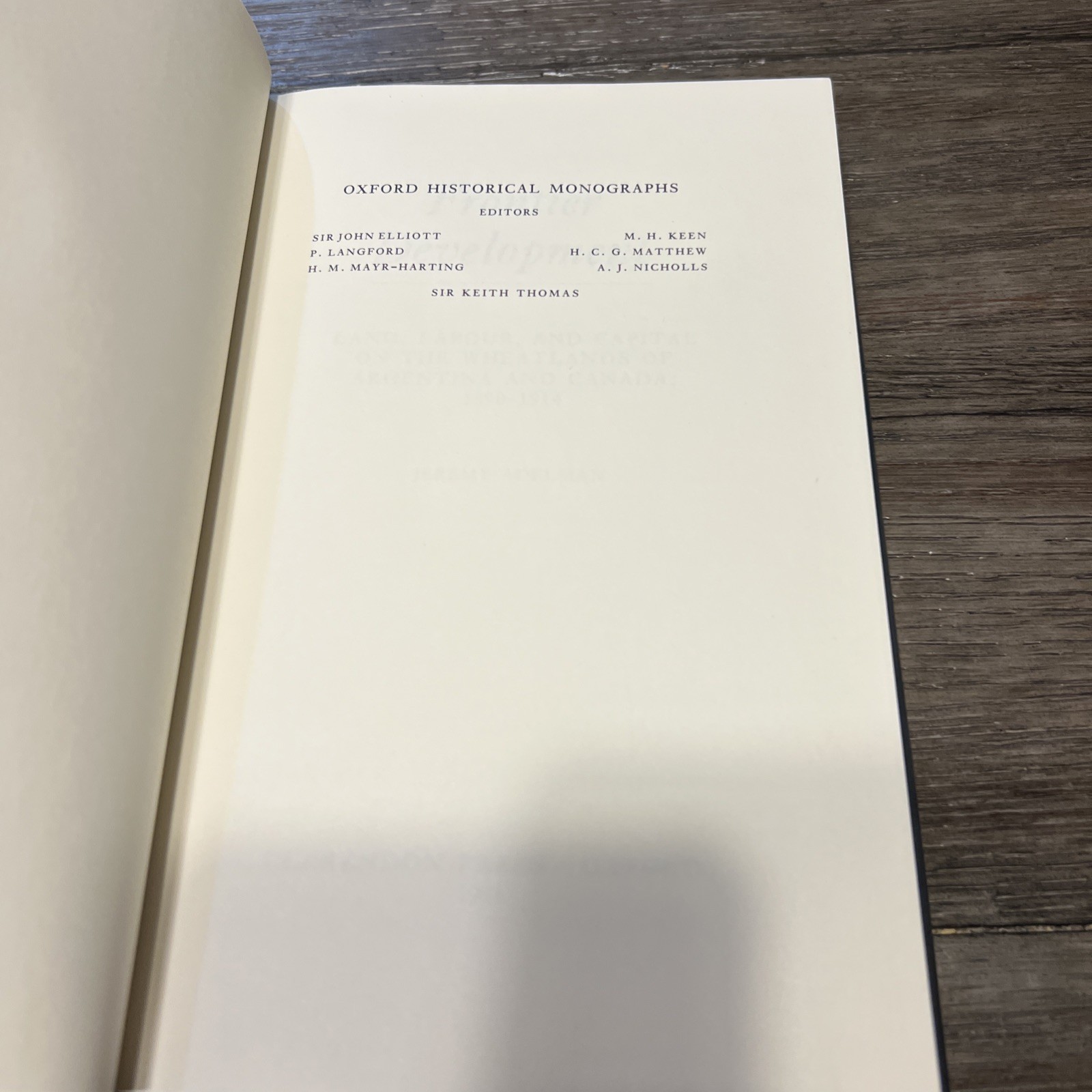 Frontier Development : Land, Labour, and Capital on the Wheatlands of Argenti…