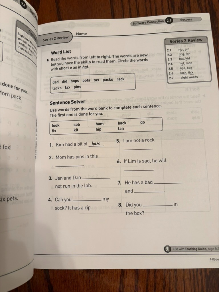 System 44 Book, Main, scholastic, 184 pages