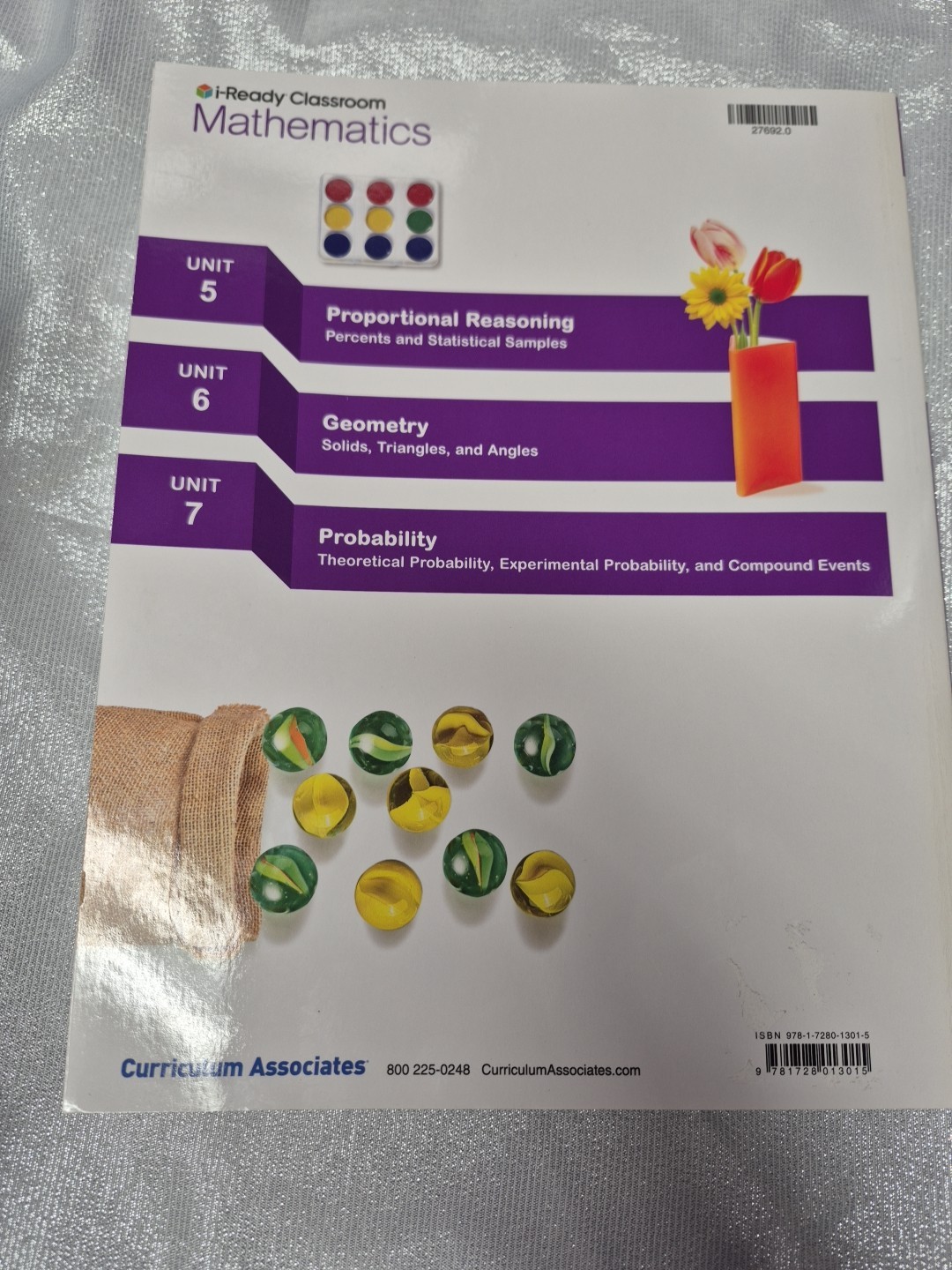I Ready Classroom Mathematics Grade 7 Volume 1 & 2 Student Workbooks Unit 1-7
