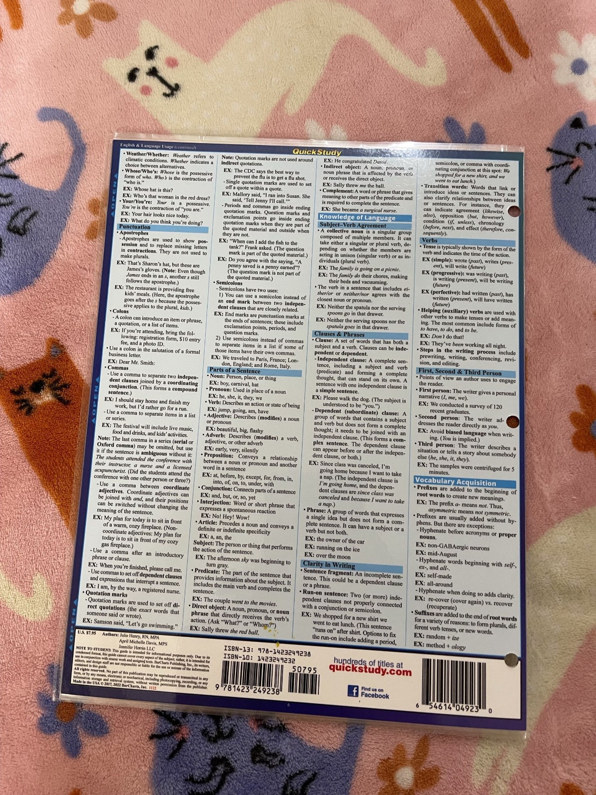 Nursing TEAS 7 – A QuickStudy Academic Laminated Reference Guide