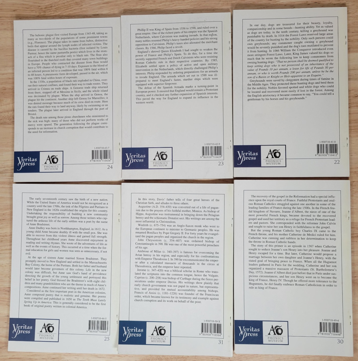 Phonics Museum Readers 1-31 Veritas Press Classical Christian Homeschooling