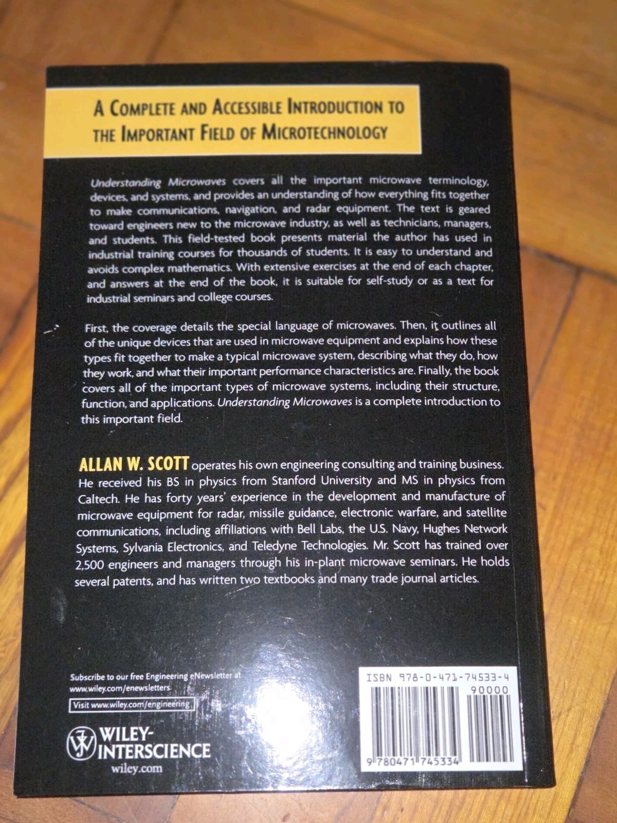 Understanding Microwaves by Allan W. Scott 2005 Trade Paperback Revised Edition