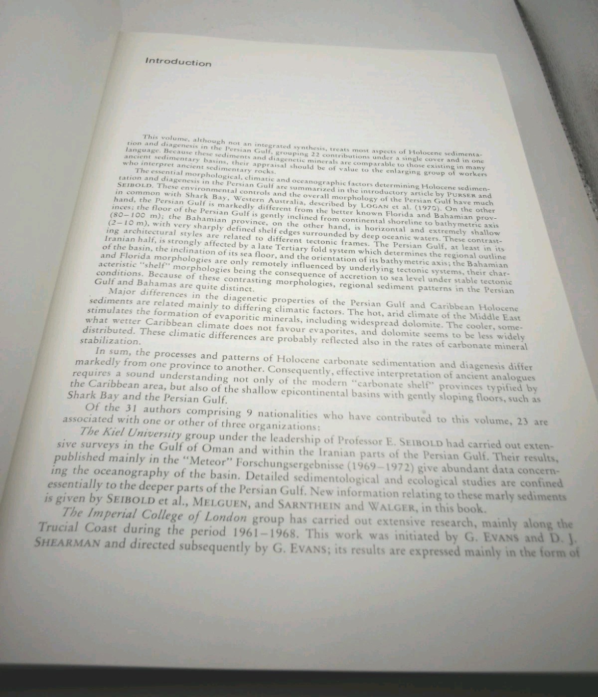 1973 The Persian Gulf (Holocene Carbonate Sed…) Iran Geology Abu Dhabi