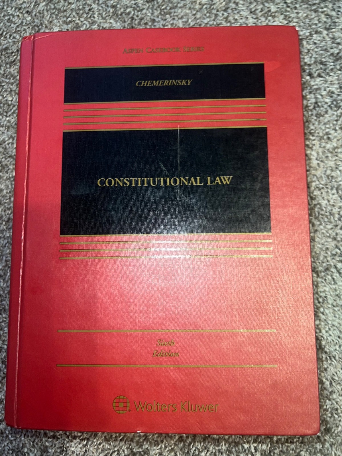 Aspen Casebook Ser.: Constitutional Law by Erwin Chemerinsky (2019, Book, Other)