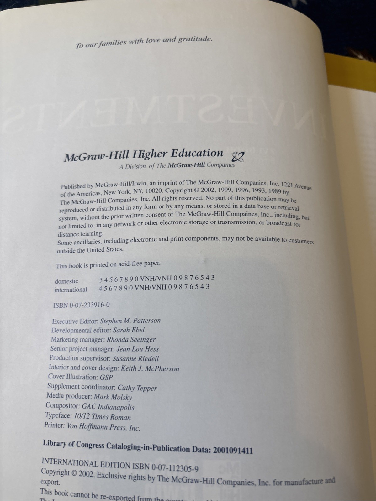 Investments International Edition 5th Edition Paperback Book