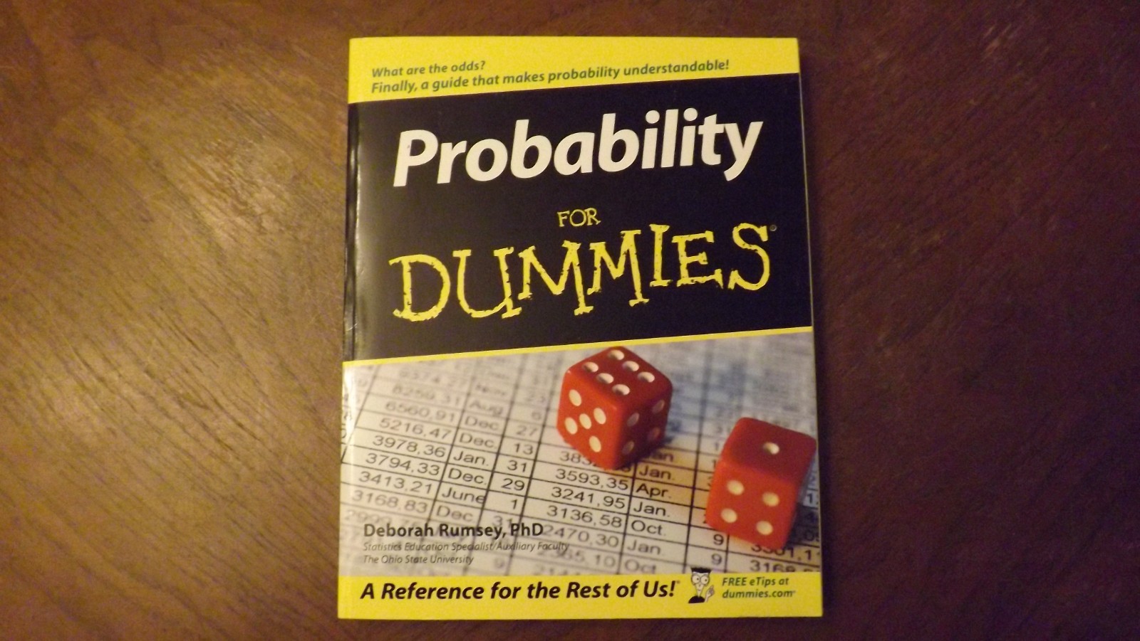 Probablity For Dummies by Deborah Rumsey (paperback)