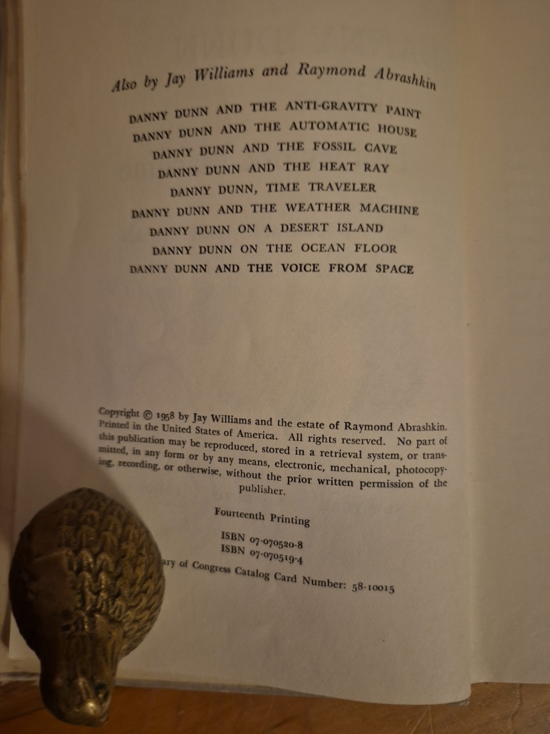 Danny Dunn and the Homework Machine – 1958 HC Children’s Chapter Book
